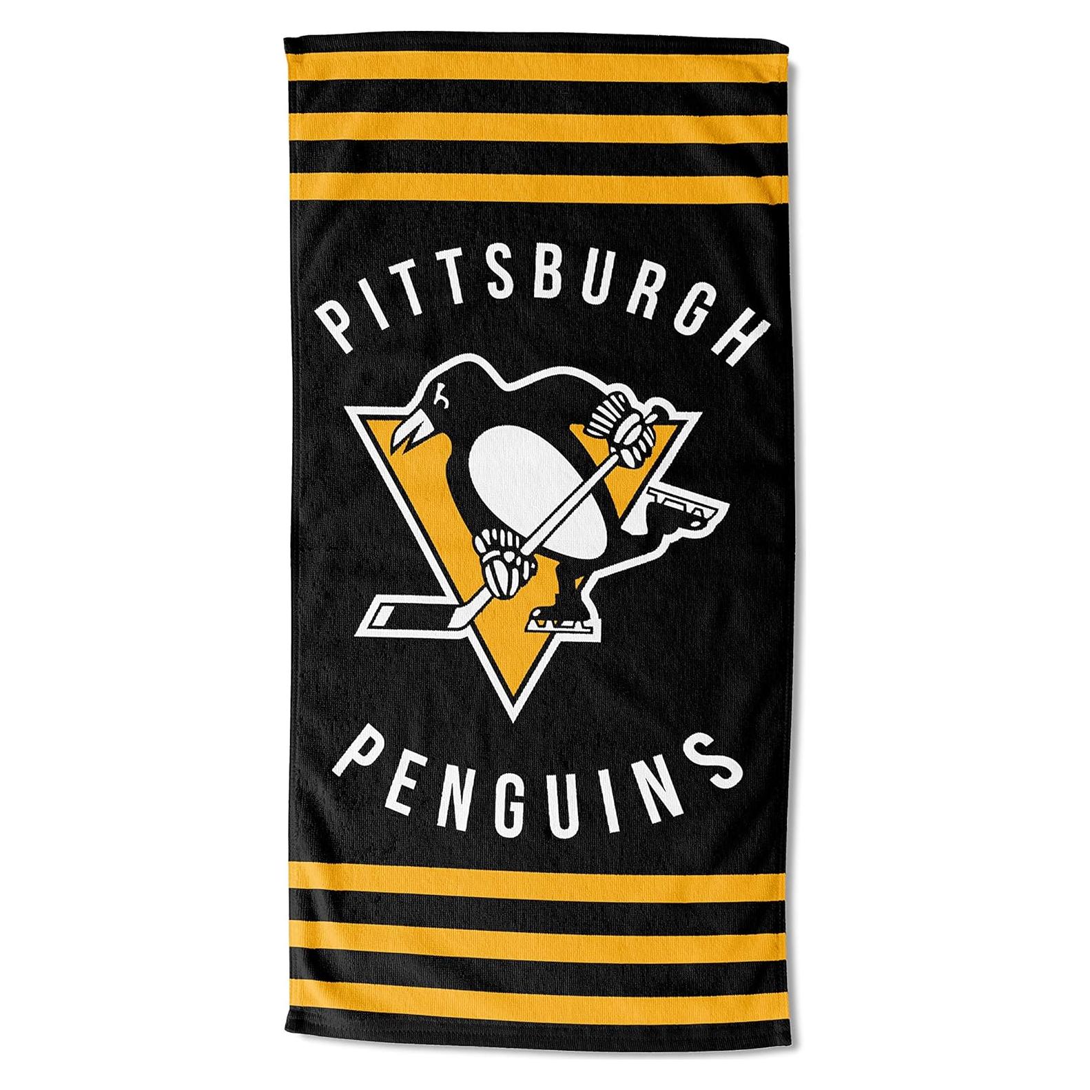 Toalla de Playa NHL Pittsburgh Penguins Northwest 76.2x152.4cm Rayas