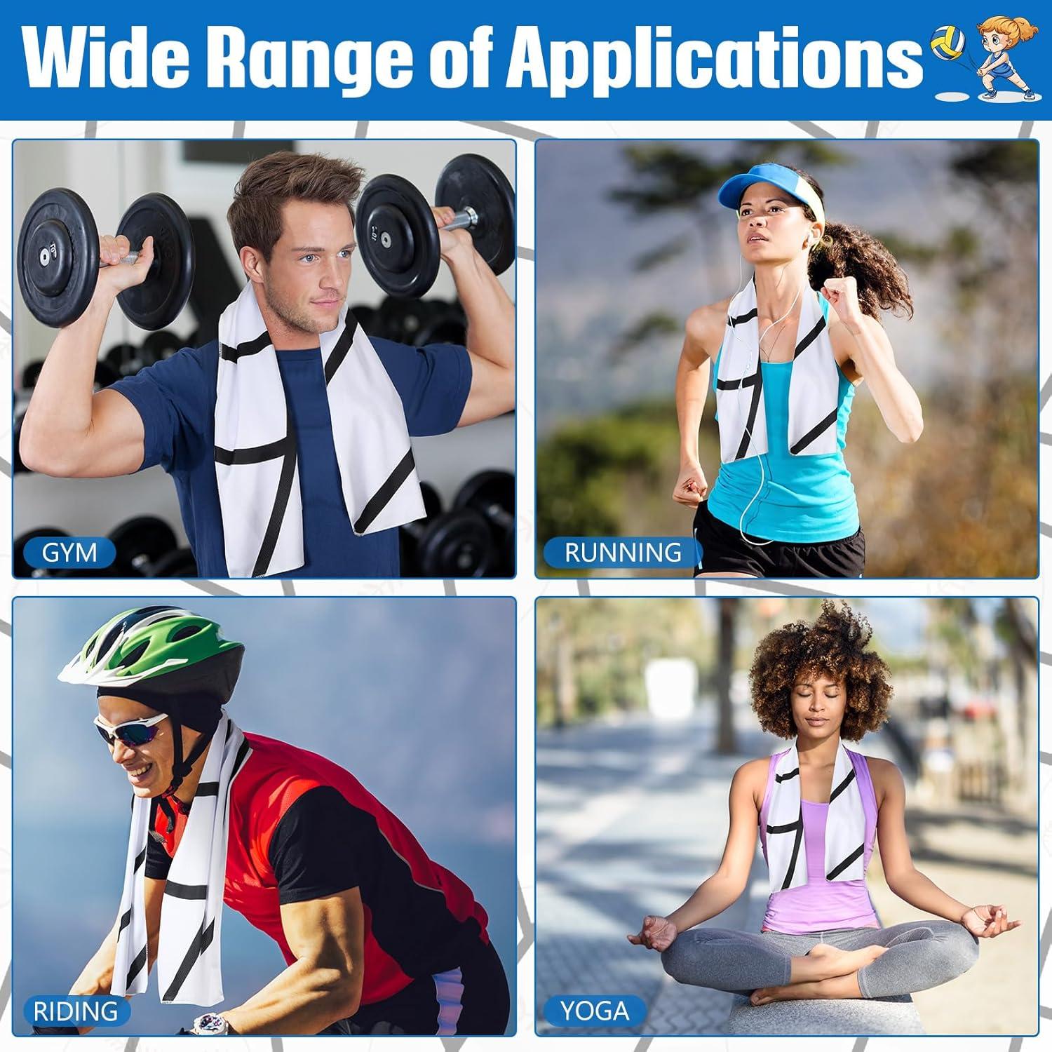 12 Toallas Refrigerantes CraftyDream Microfibra 101.6x30.5cm