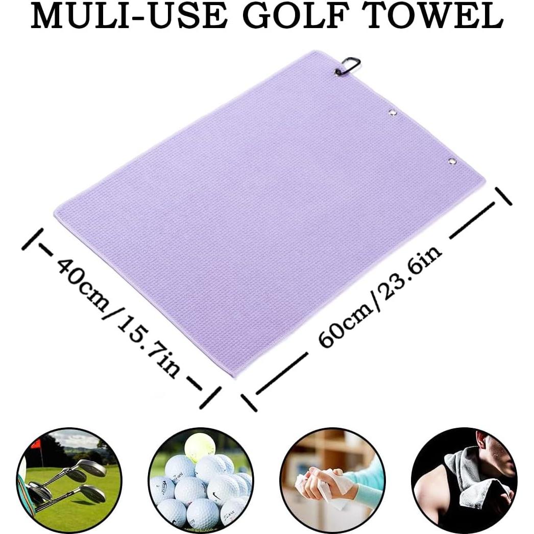 Juego de 2 Toallas de Microfibra HYYPME Plegables para Golf