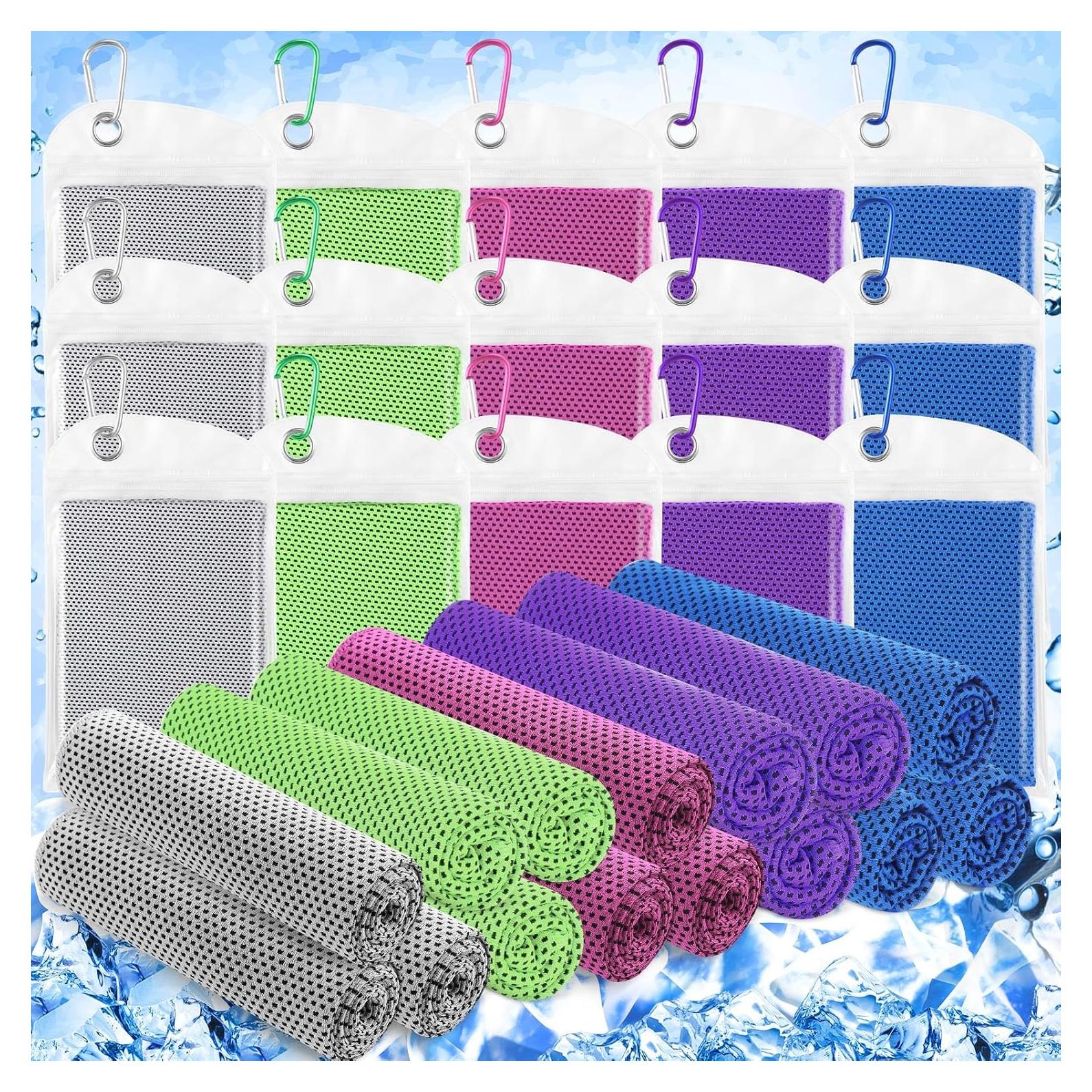 Toallas Enfriadoras Hosuly 15 Piezas 101.6x30.5 cm Poliester