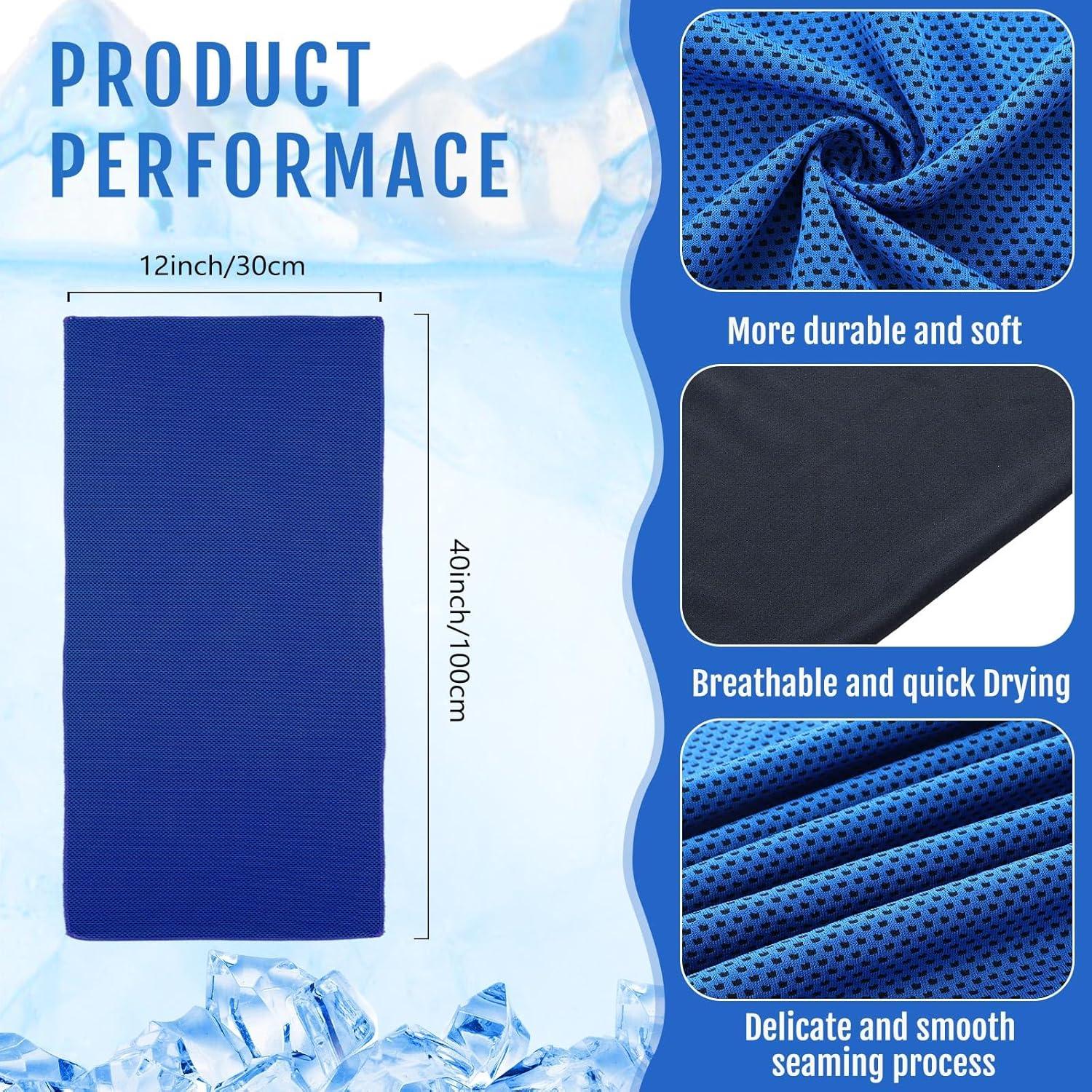 Toallas Enfriadoras Hosuly 15 Piezas 101.6x30.5 cm Poliester