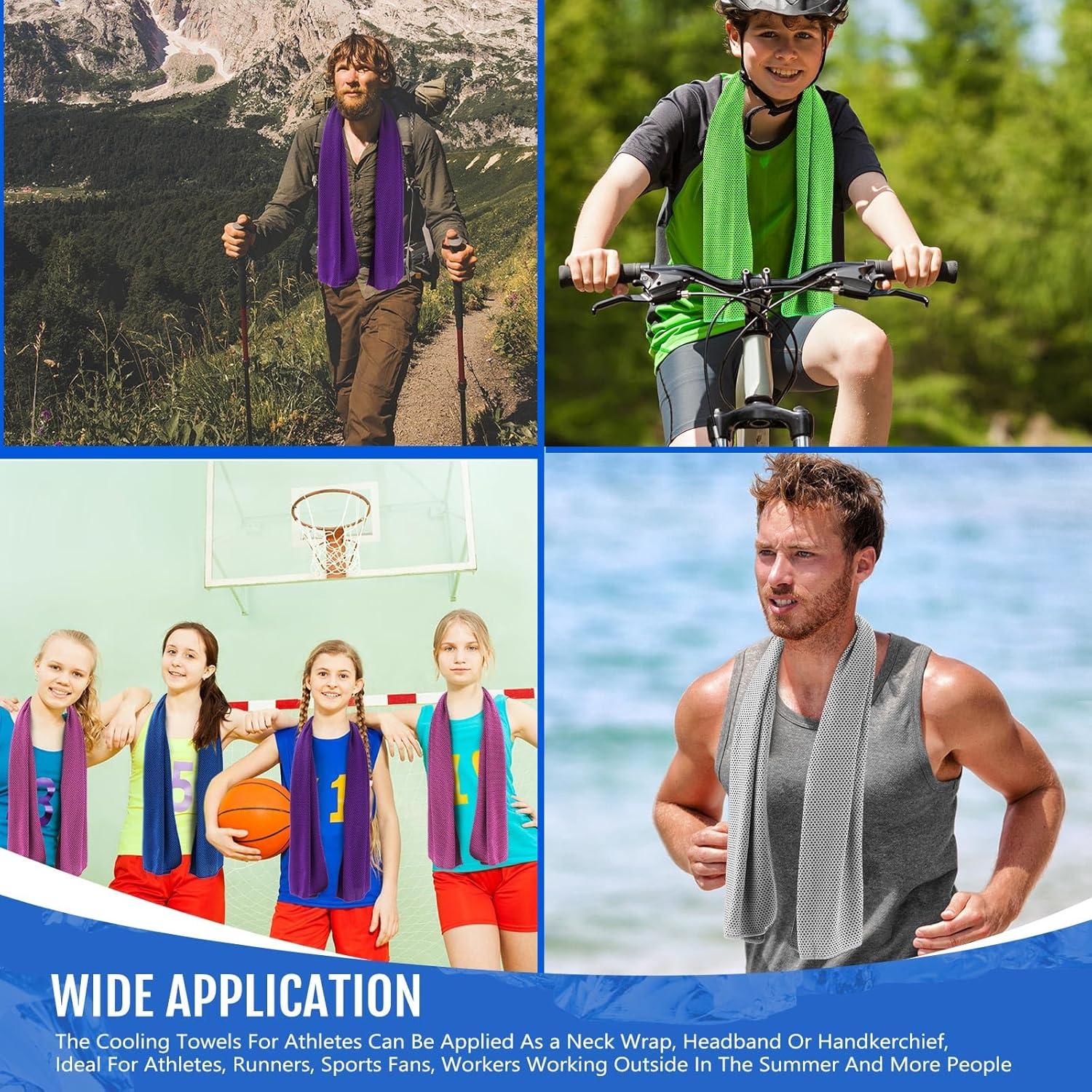 Toallas Enfriadoras Hosuly 15 Piezas 101.6x30.5 cm Poliester