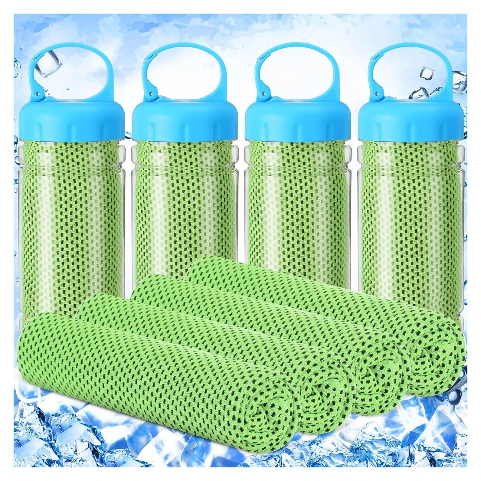 Toallas Enfriadoras Hosuly 4 Piezas 101.6x30.5cm Verde