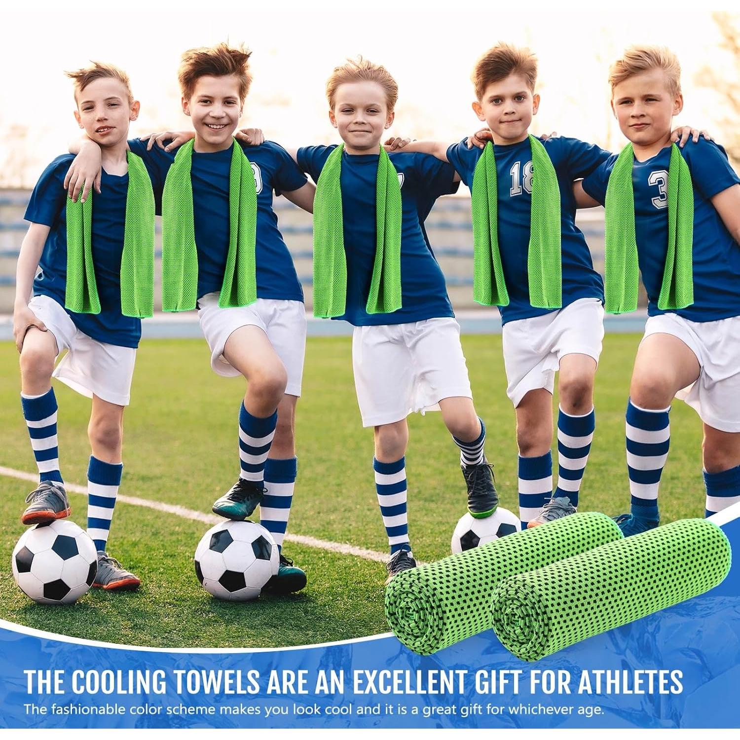 Toallas Enfriadoras Hosuly 4 Piezas 101.6x30.5cm Verde