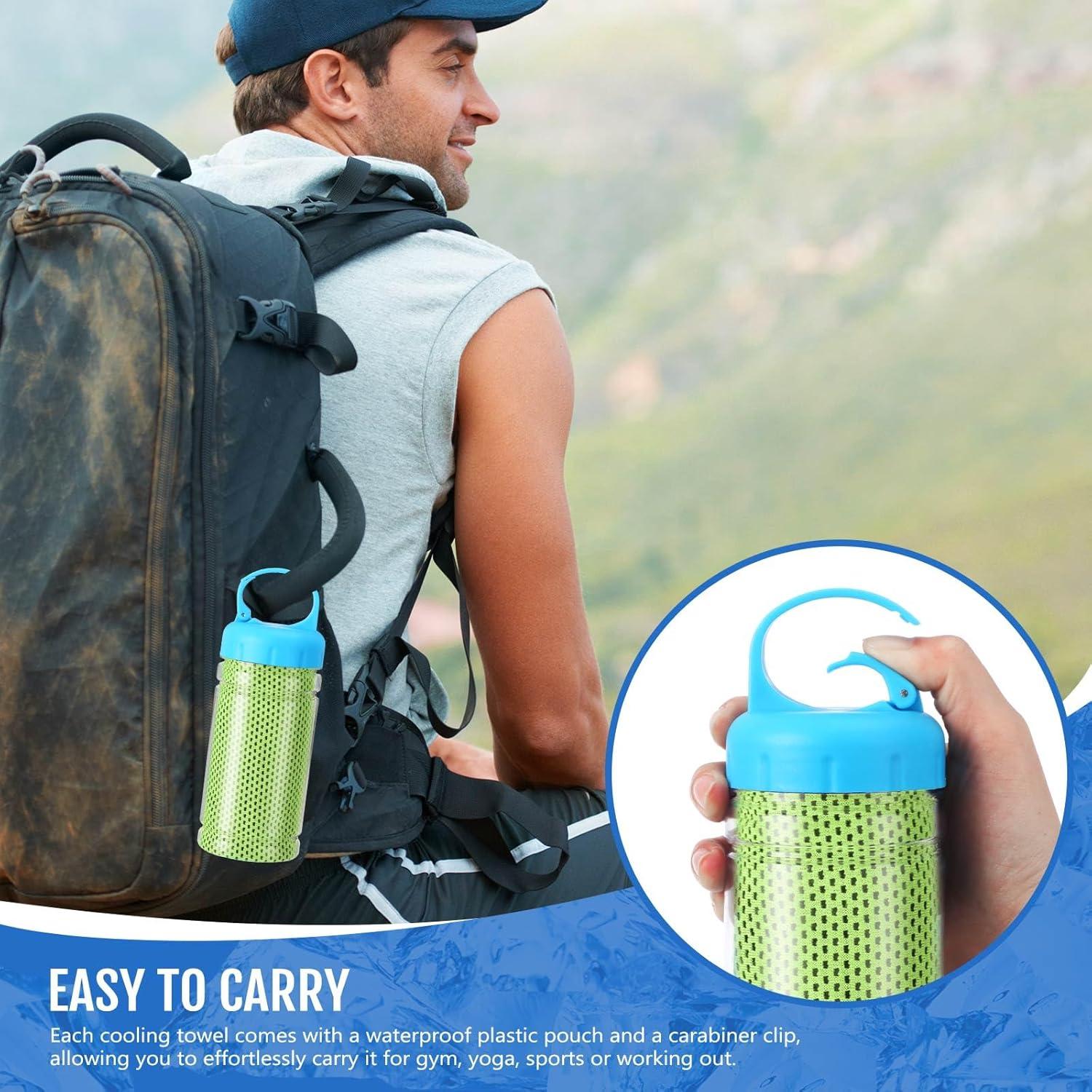 Toallas Enfriadoras Hosuly 4 Piezas 101.6x30.5cm Verde