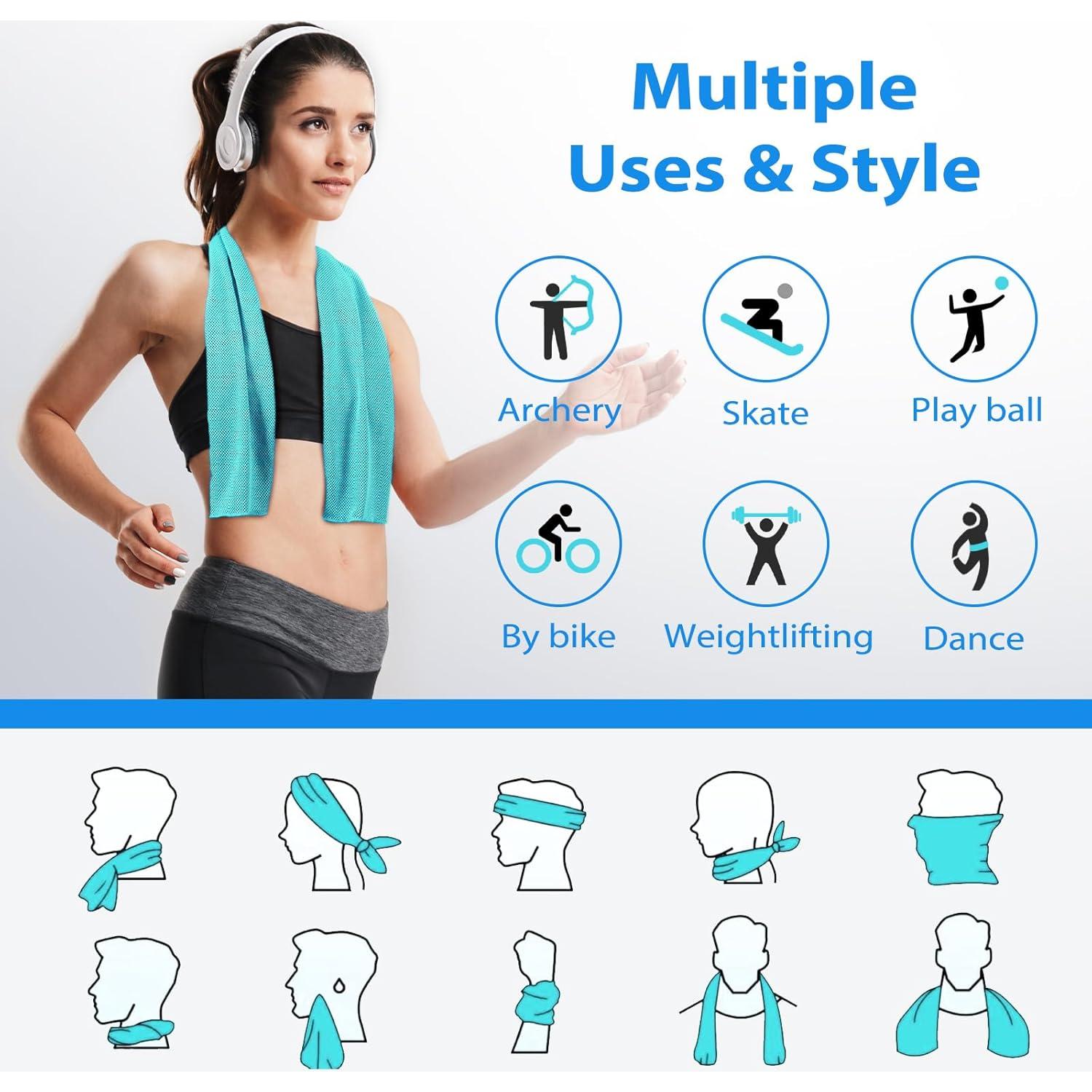 Toallas de Enfriamiento Ymomode - Paquete de 5 Microfibra