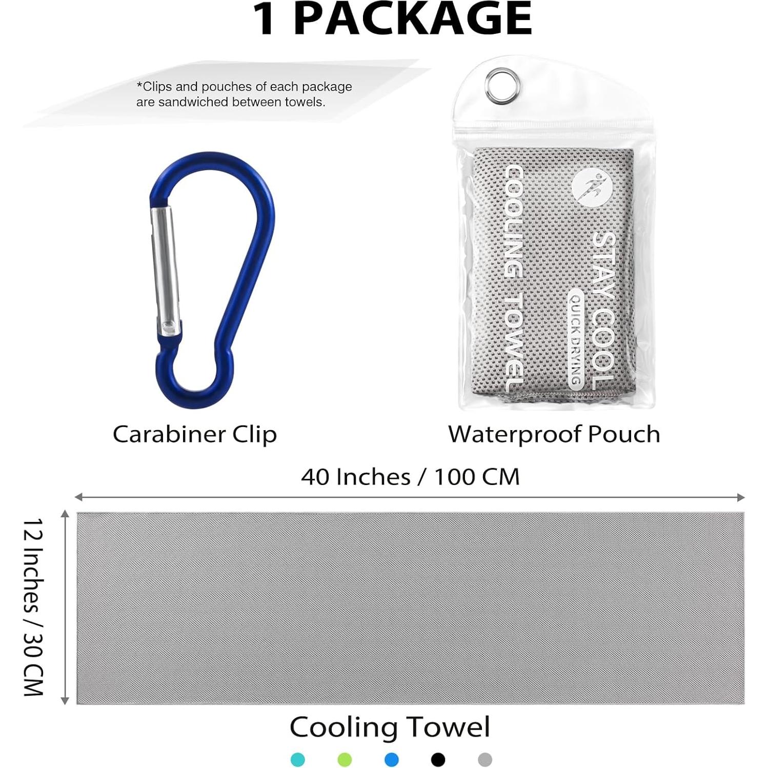 Toallas de Enfriamiento Ymomode - Paquete de 5 Microfibra