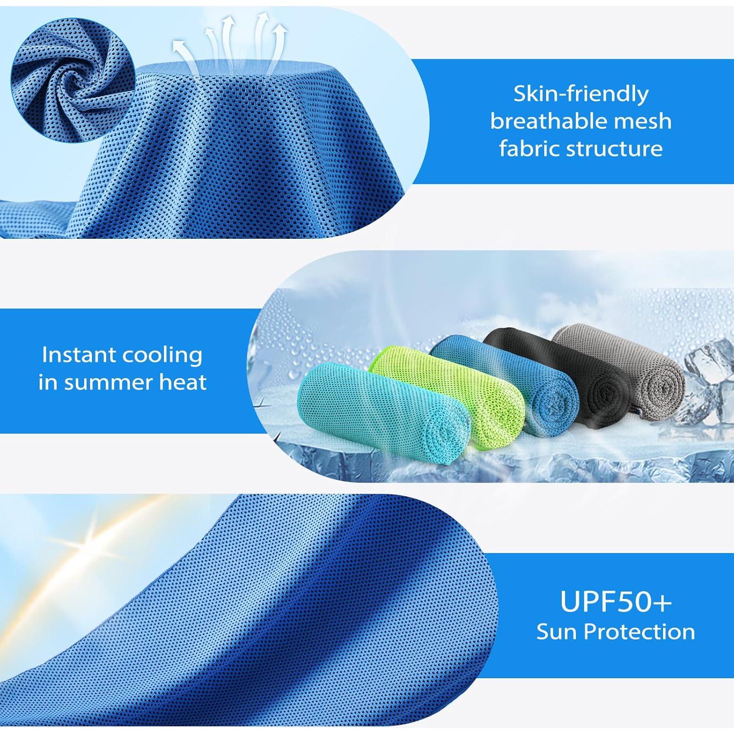 Toallas de Enfriamiento Ymomode - Paquete de 5 Microfibra