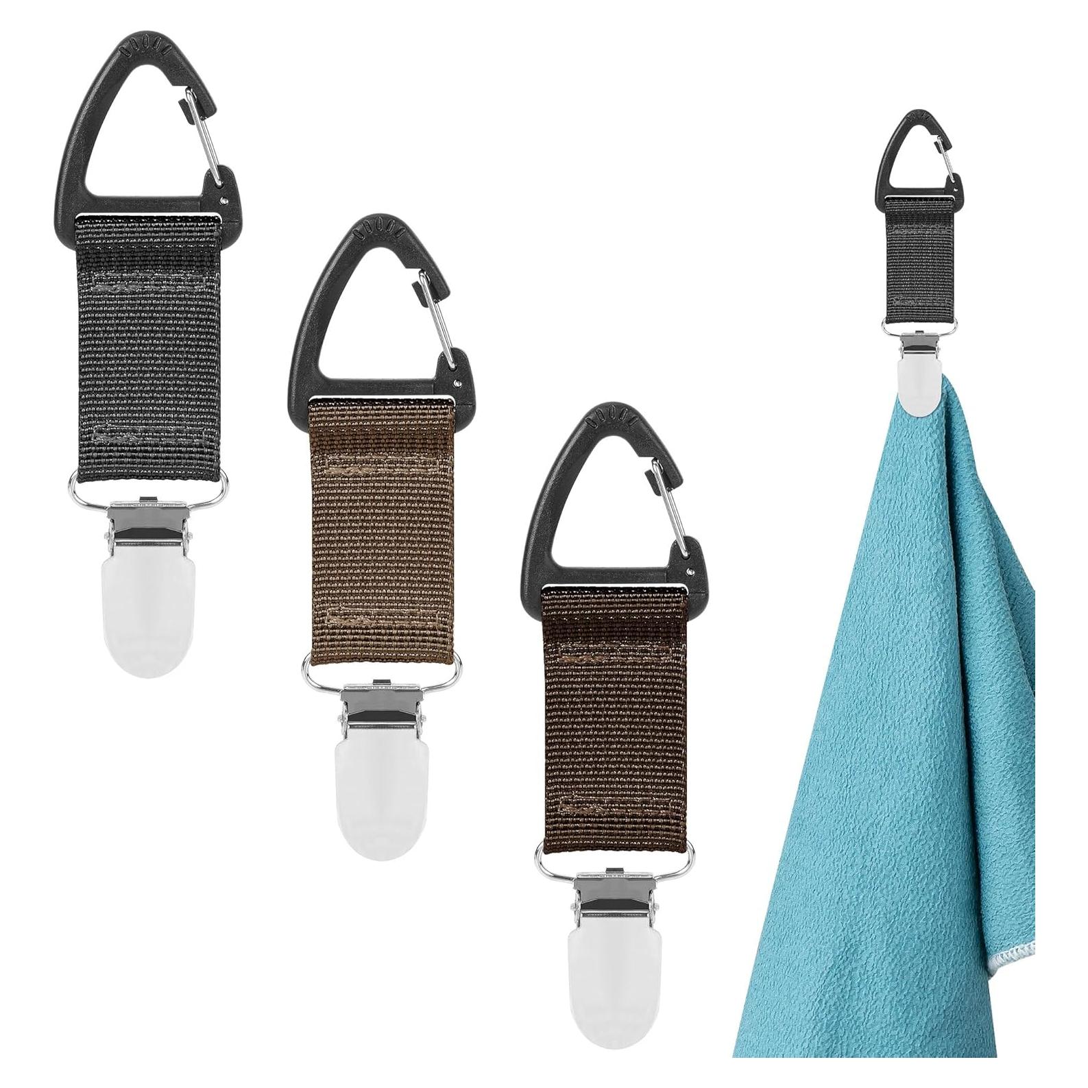 Gancho para Toalla de Tenis TOCCOOL - Clips para Mochila y Cerca (3 PCS)