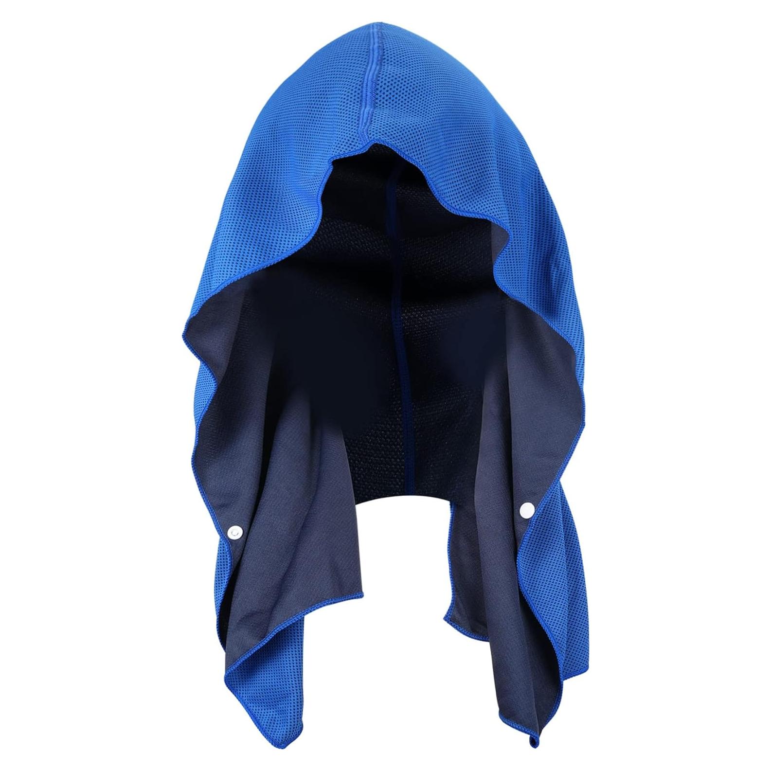 Toalla Refrigerante con Capucha Sukeen Azul Real 63.5x30.5cm