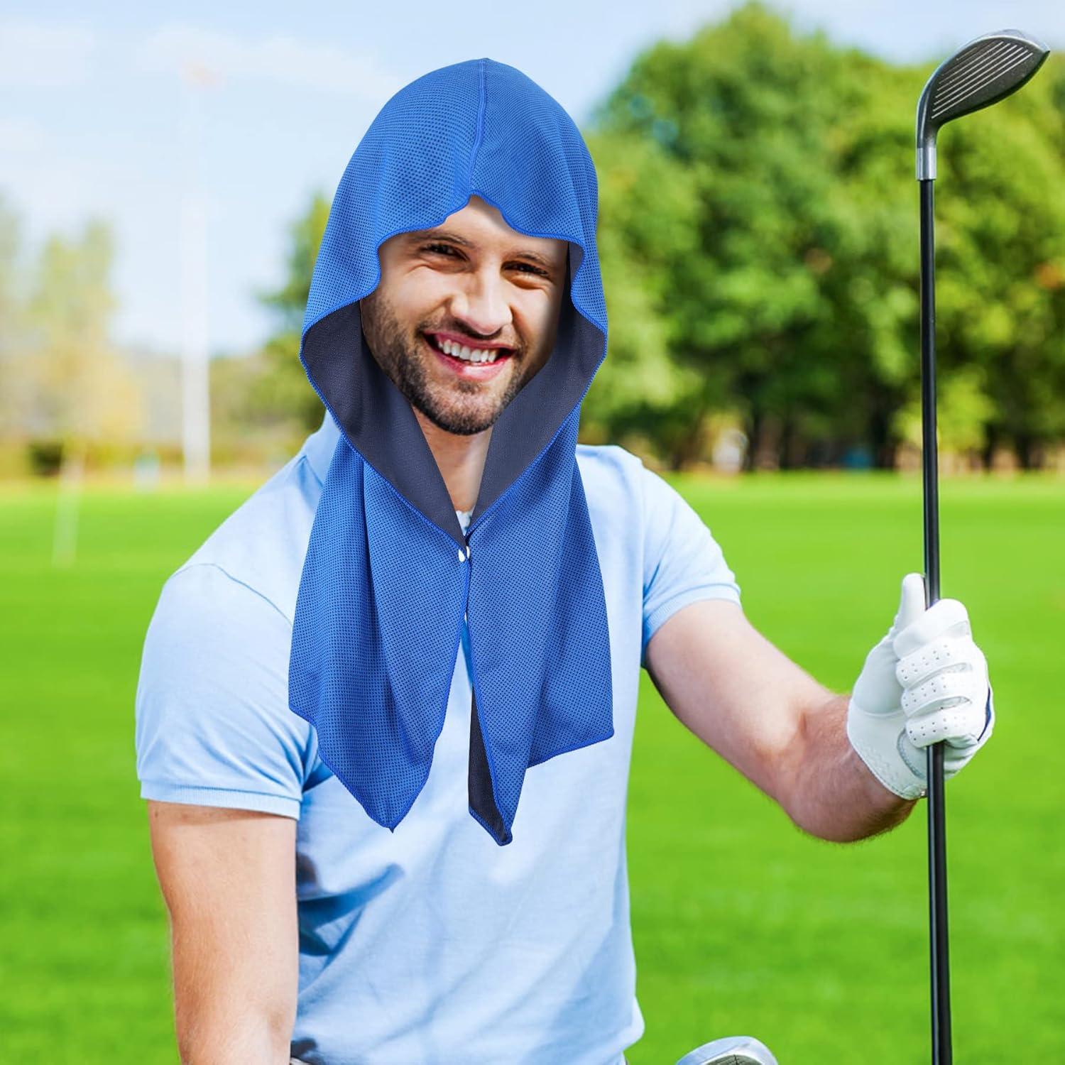 Toalla Refrigerante con Capucha Sukeen Azul Real 63.5x30.5cm