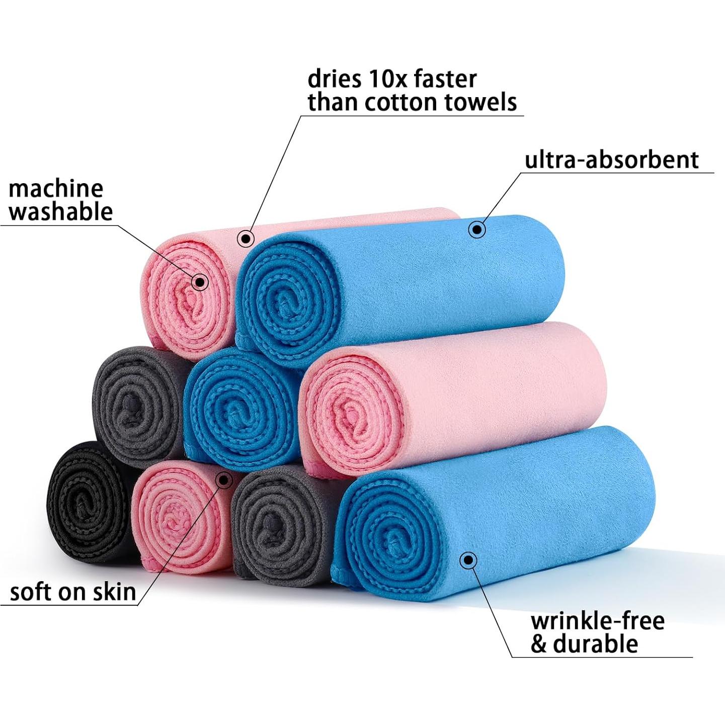 Paños de Microfibra GREATEE 30x30 cm 5 Pcs Absorbentes Sudor