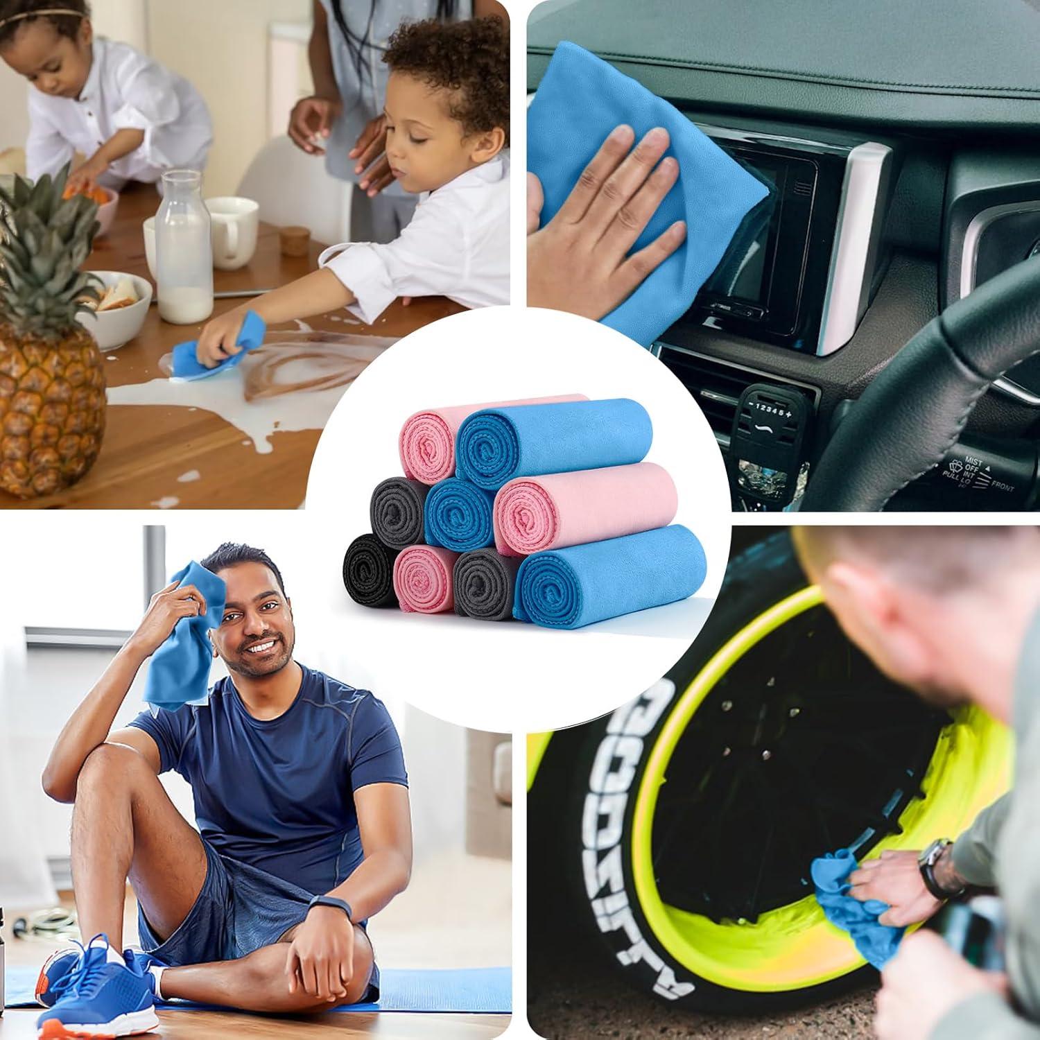 Paños de Microfibra GREATEE 30x30 cm 5 Pcs Absorbentes Sudor