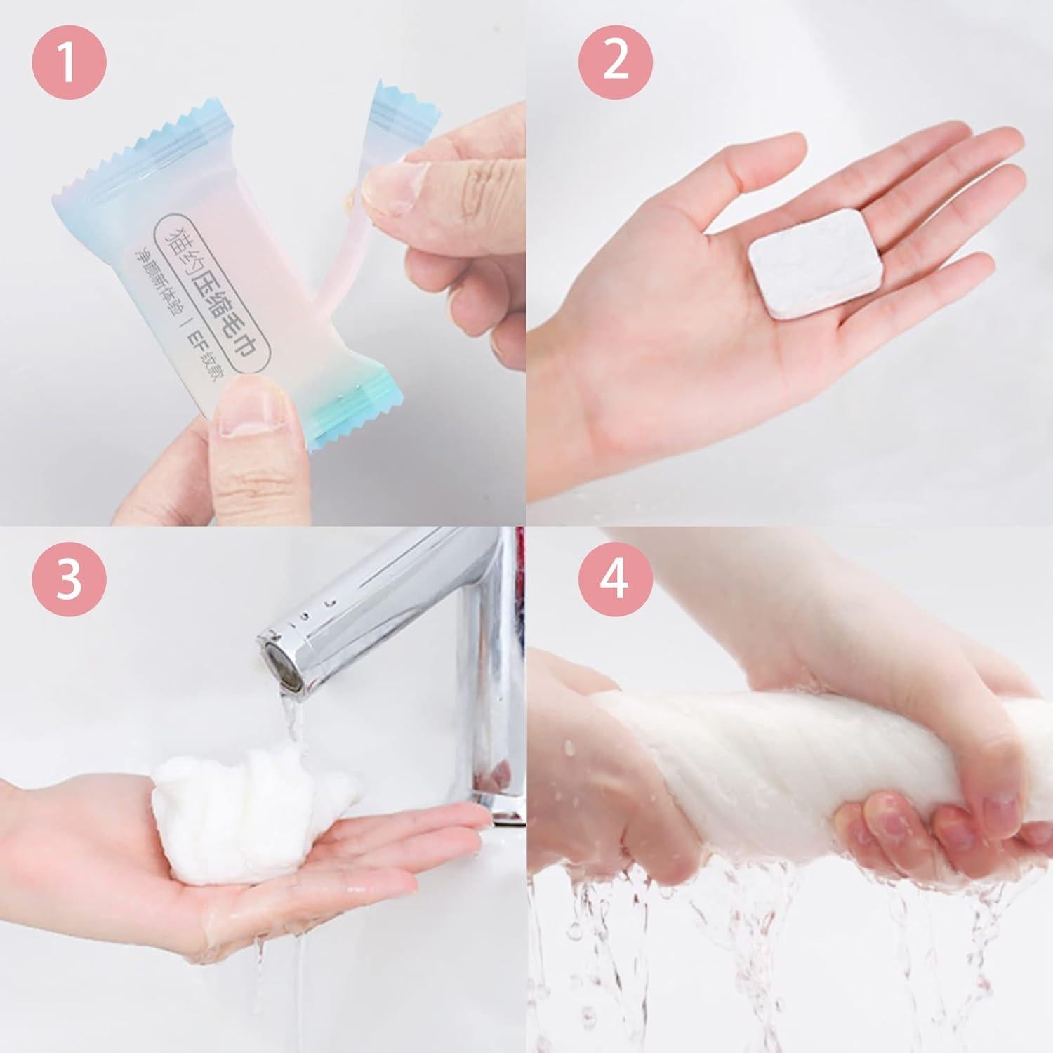 Toalla Facial Desechable ERHAOG 22 Pcs 40.6x25.4 cm Algodón