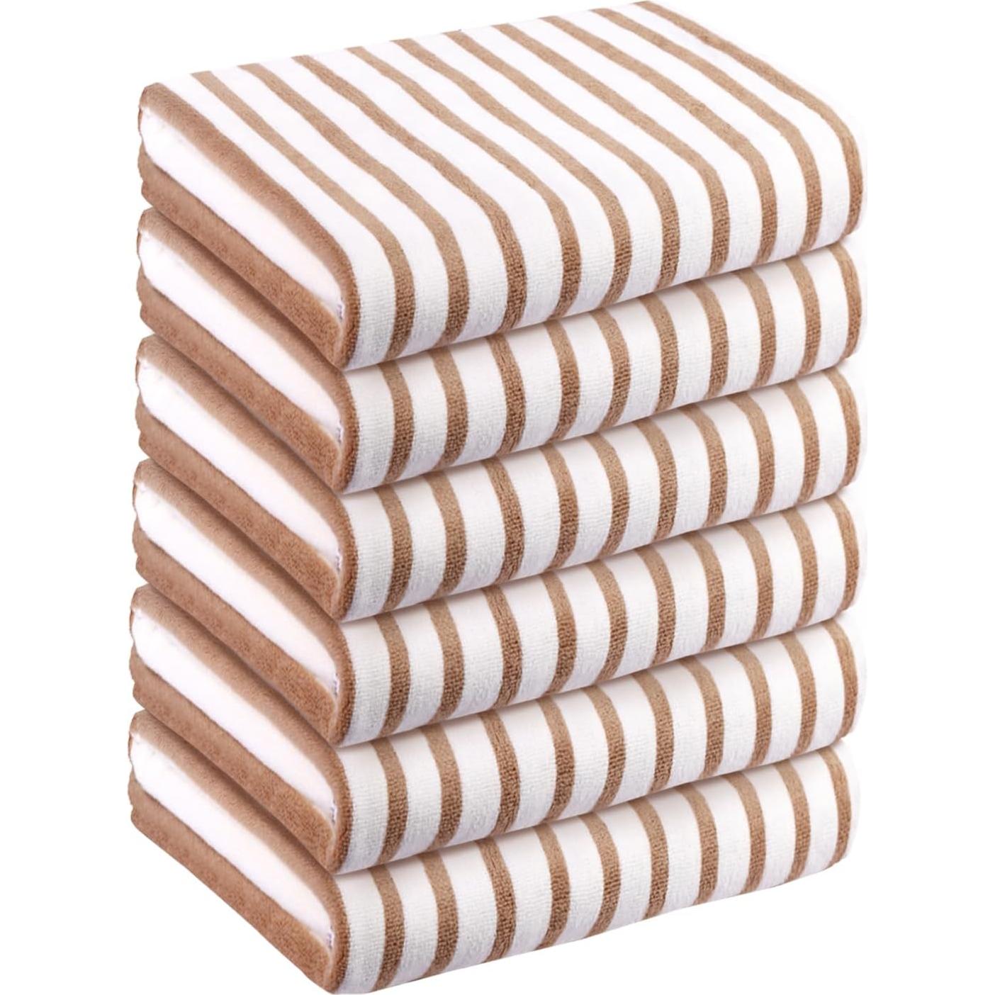 Toallas de Playa Microfibra JML 6 Pzas 68.6x139.7cm Rayas