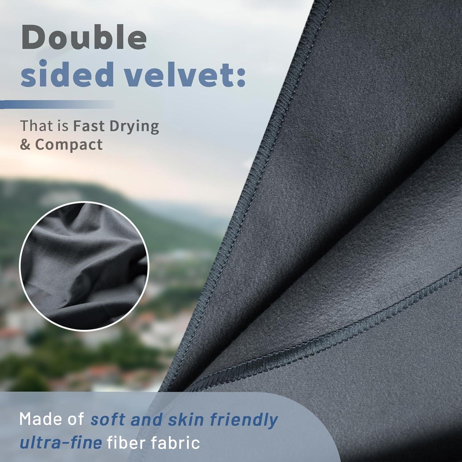 Juego de Toallas de Microfibra Tian Qing 3 Piezas Secado Rápido