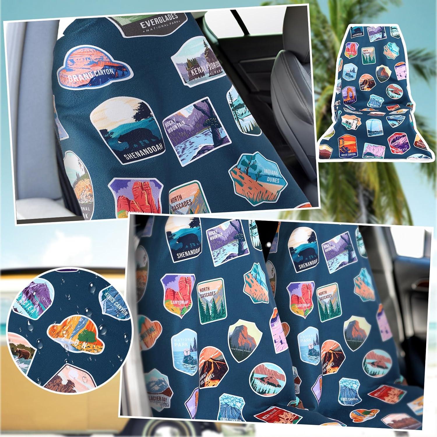 2 Fundas de Toalla de Microfibra Hahafelt 160x80 cm Parque Nacional