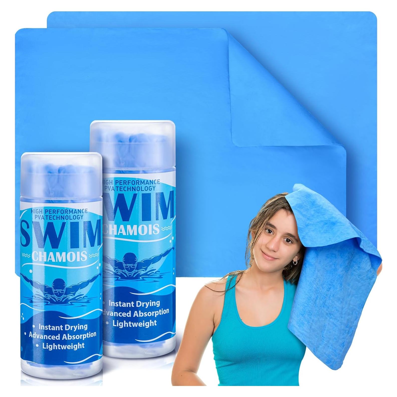 Paquete de 2 Toallas Chamois SmoothNovelty 33x43 cm Azul