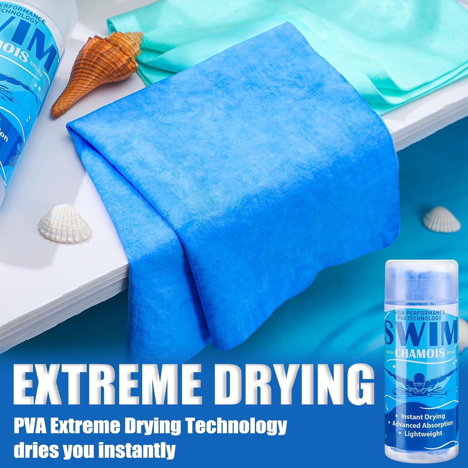 Paquete de 2 Toallas Chamois SmoothNovelty 33x43 cm Azul