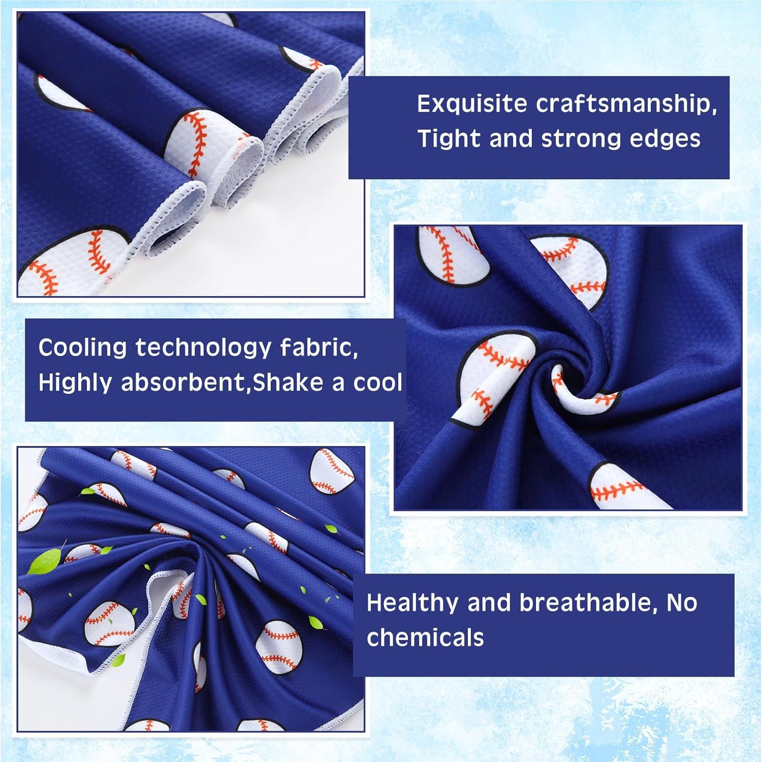 12 Toallas Enfriadoras FuWeave Microfibra 101.6x30.5cm Béisbol