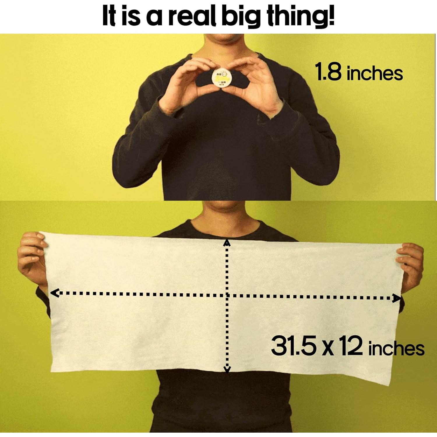 Toallas Comprimidas Desechables Billy 25PCS 100% Viscosa Grande