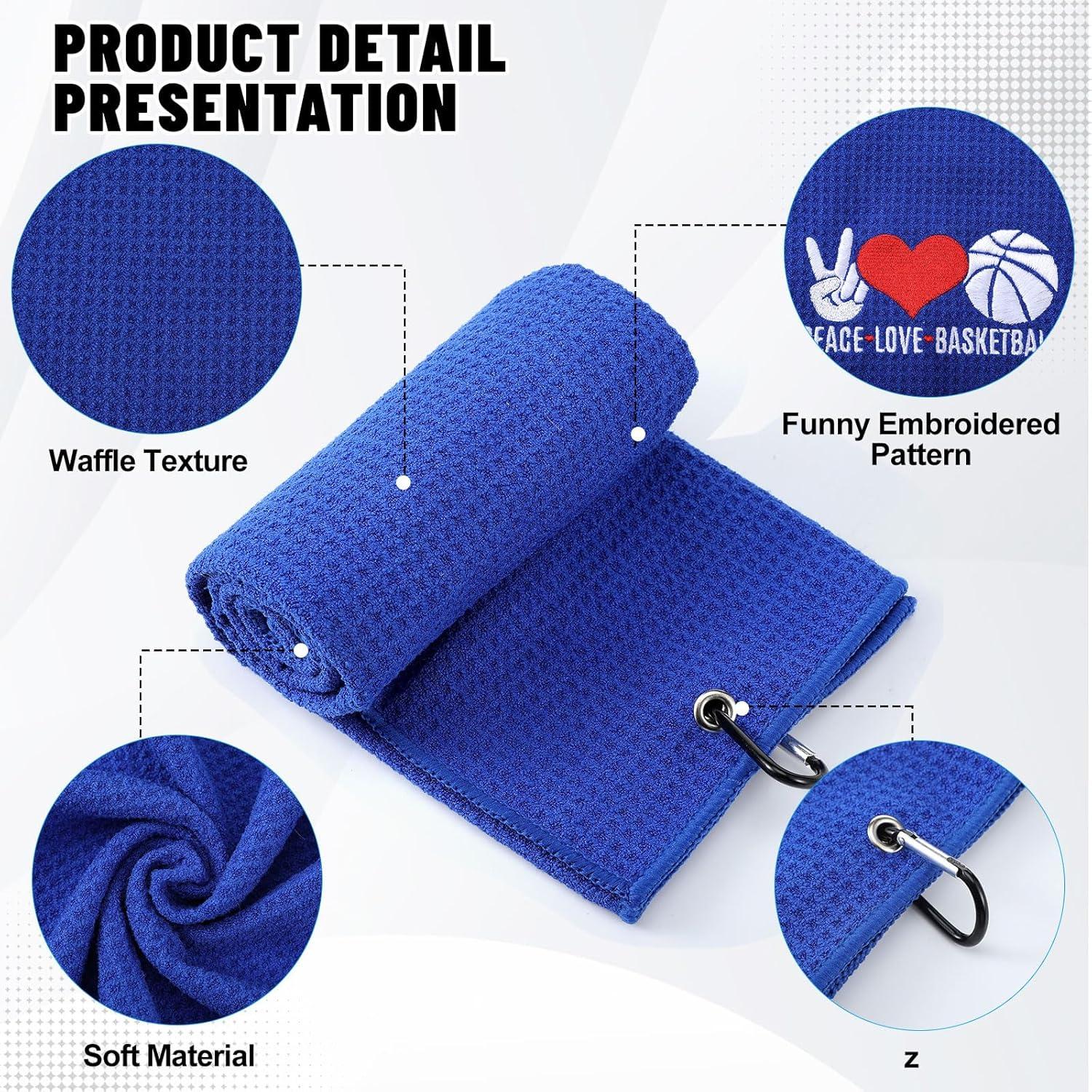 Set de 4 Toallas de Baloncesto VitalCozy 40x60 cm Microfibra