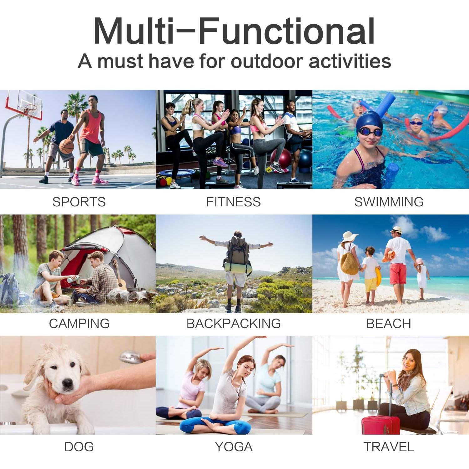 Toalla de Baño Microfibra SUNLAND Ultra Suave 2 Unidades 61x122cm