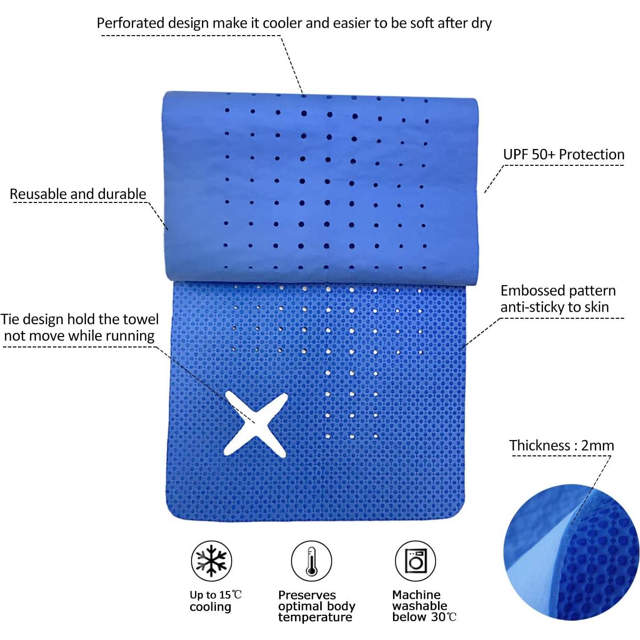 Toalla Enfriadora PVA Trancoo 83.82x19.94cm 4 Unidades