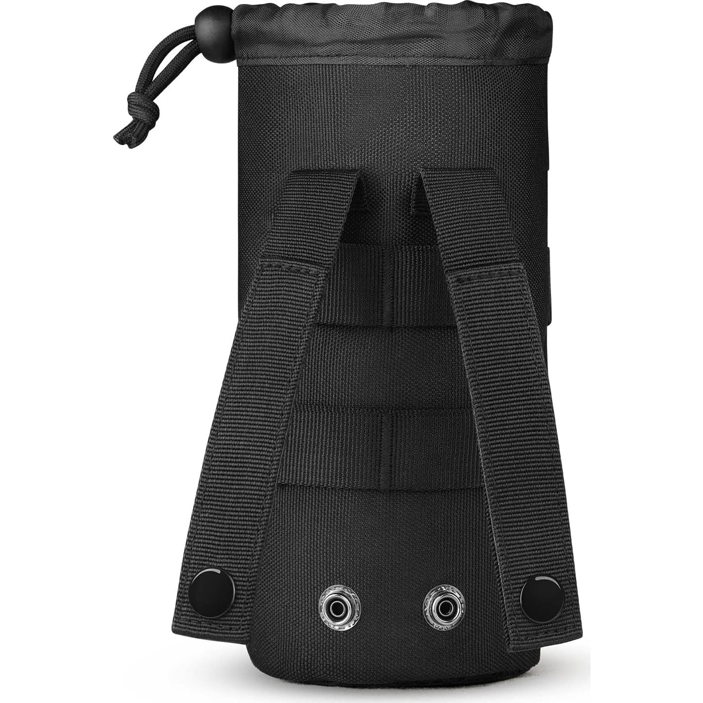 Funda Táctica MOLLE para Botella de Agua Gonex Negra 900D