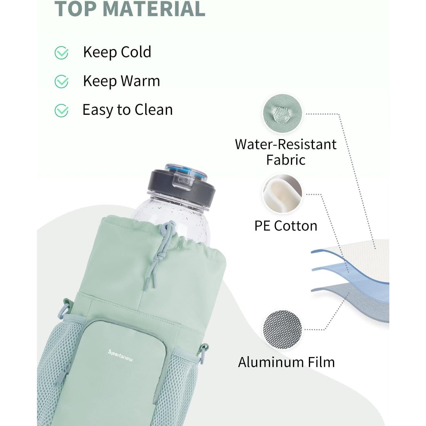 Bolsa Portadora de Botella de Agua Sportsnew Verde 3.6L