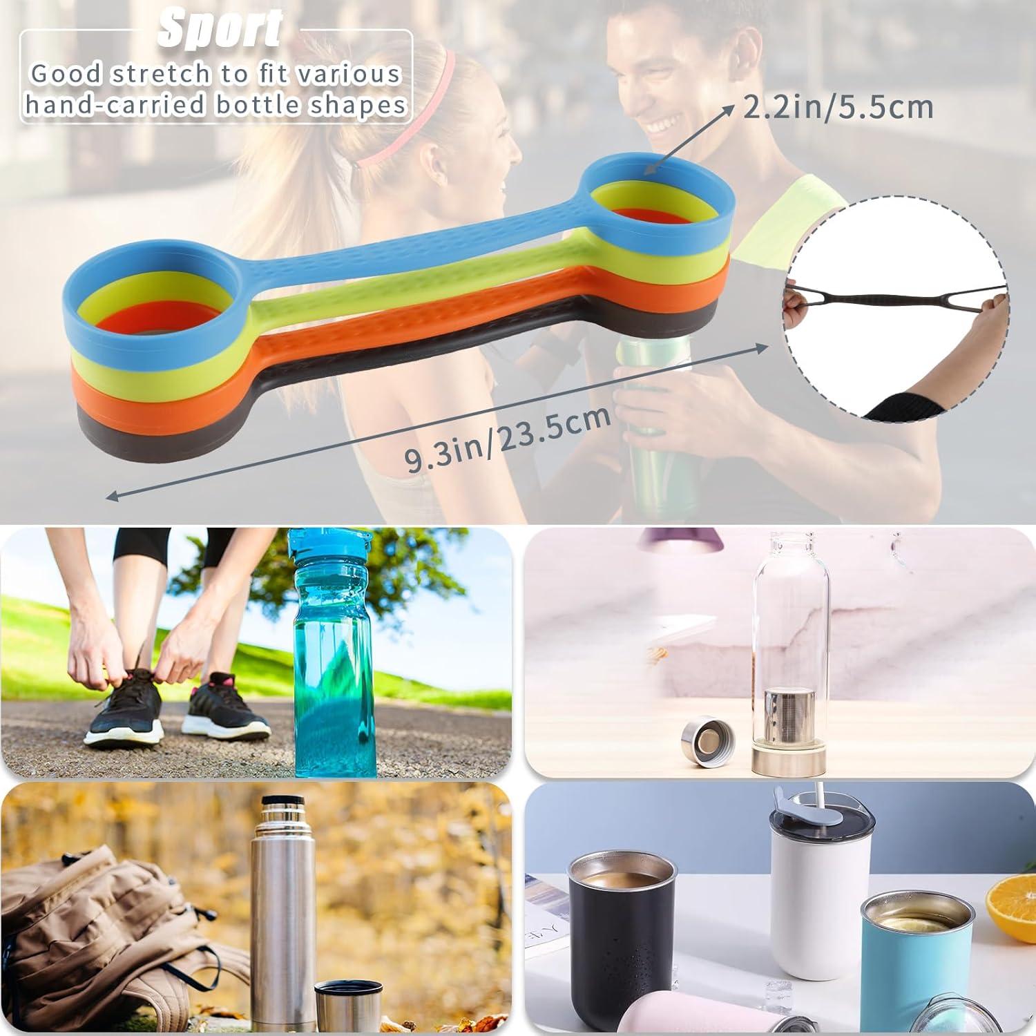 Soporte para Botellas de Agua PDFans - 4 Piezas Silicona Ajustable