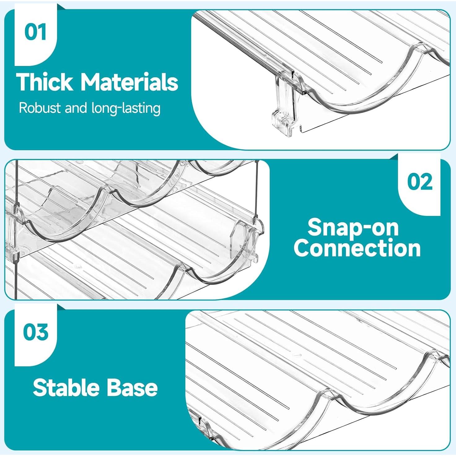 Organizador de Botellas de Agua Sbosbo 4 Paquetes Apilable