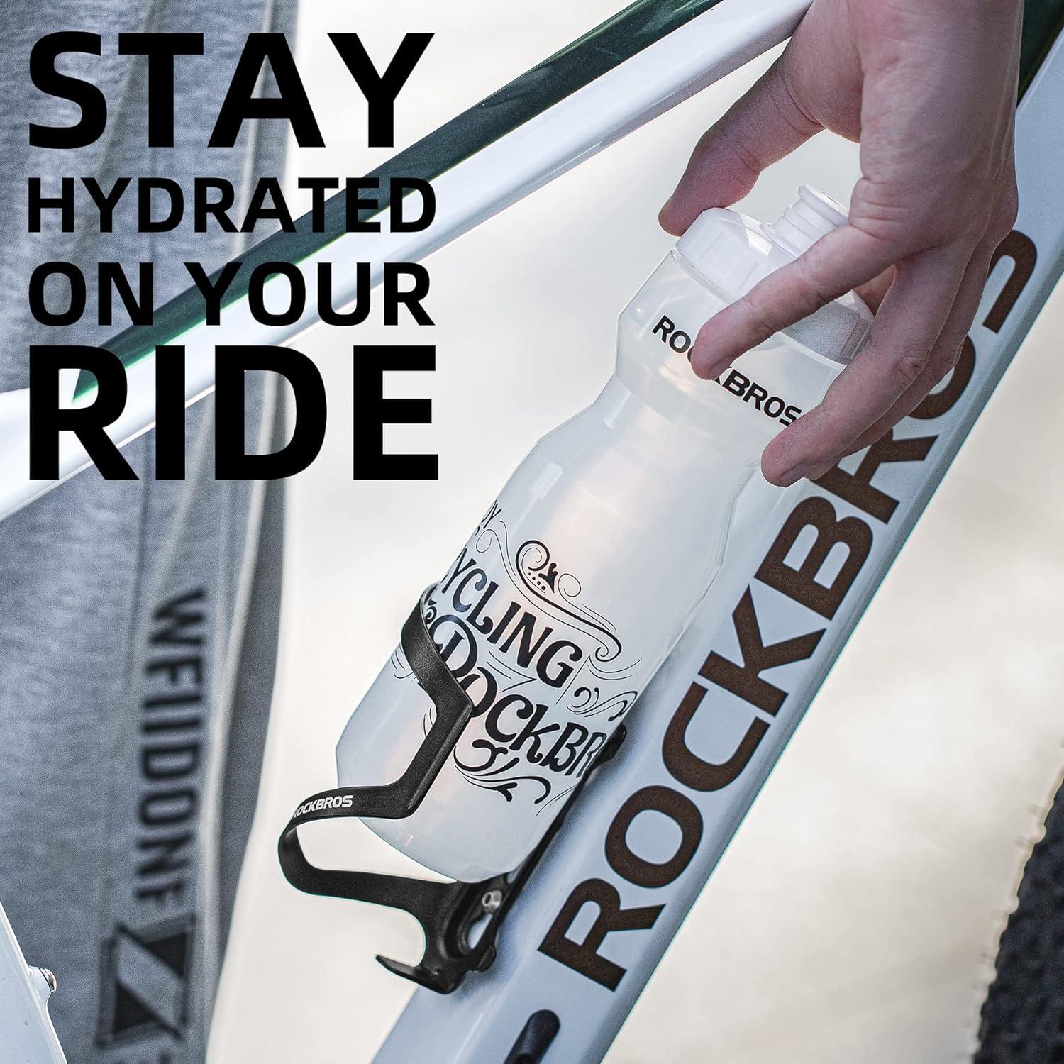 Soporte para Botella de Agua ROCKBROS de Aluminio Negro