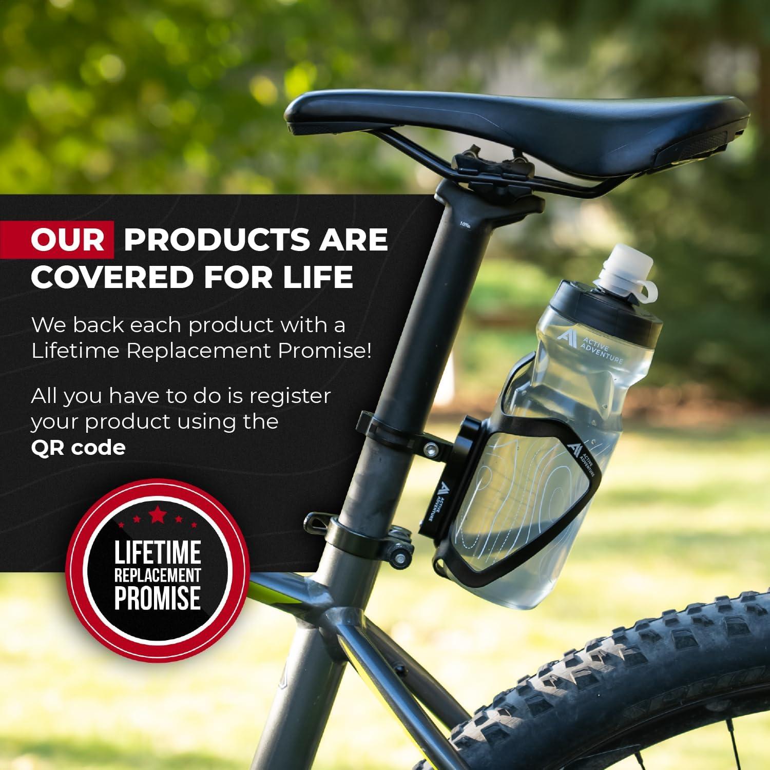 Soporte para Botella de Agua Active Adventure 3 en 1 Negro