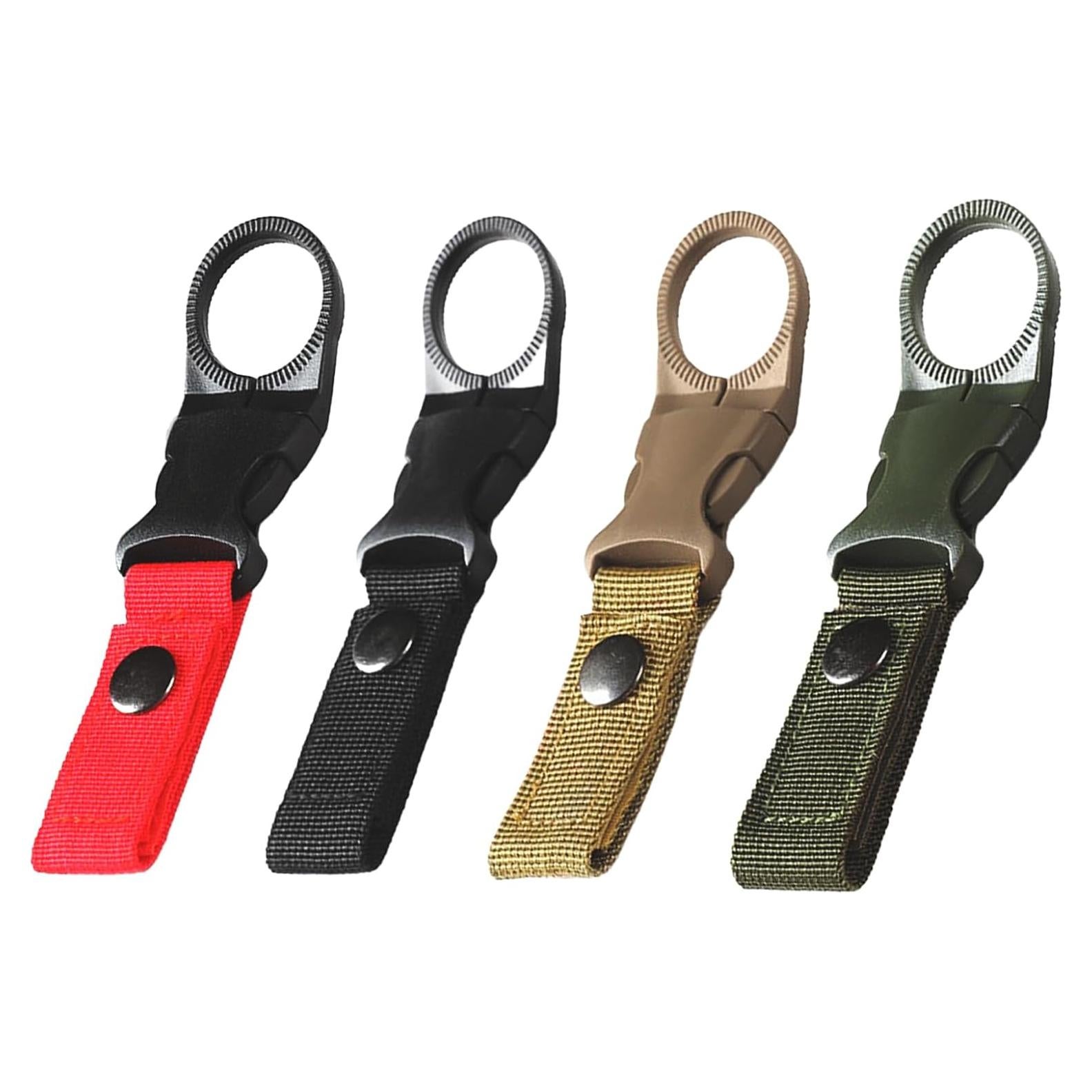 4 Clips para Botella de Agua STORM FOCUS Nylon Táctico