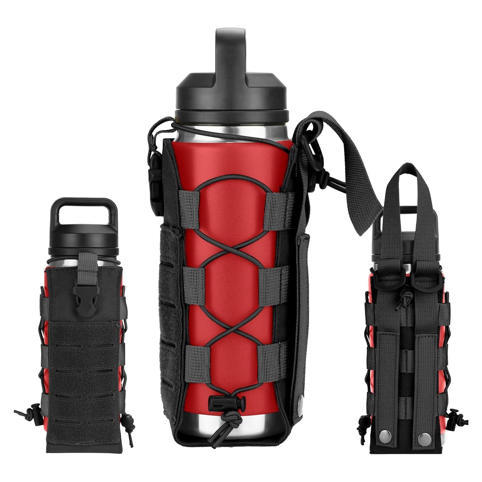 Soporte Táctico para Botellas Ullnosoo Ajustable Negro 10cm x 28cm