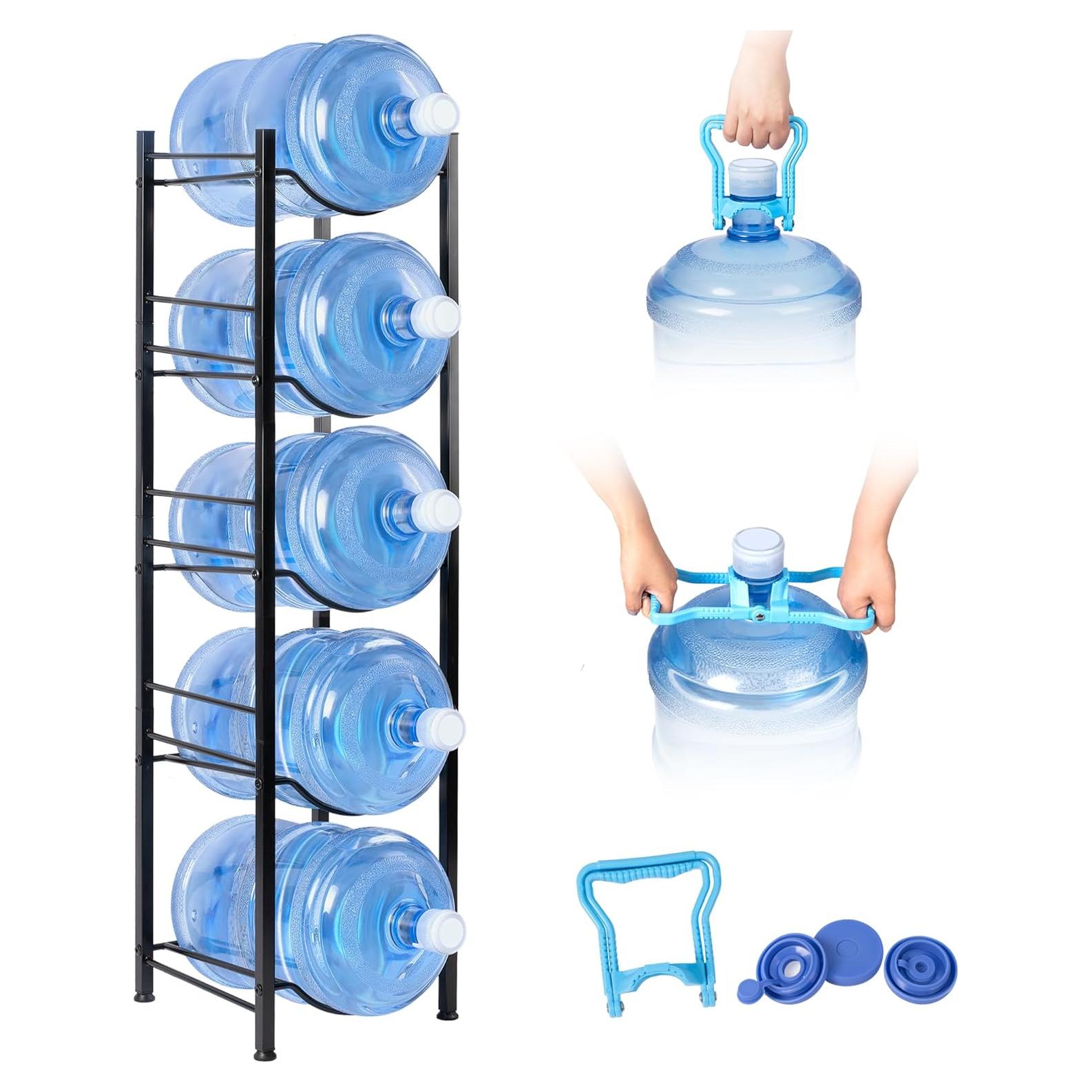 Organizador de Jarras de Agua Klvied 5 Niveles Acero Negro