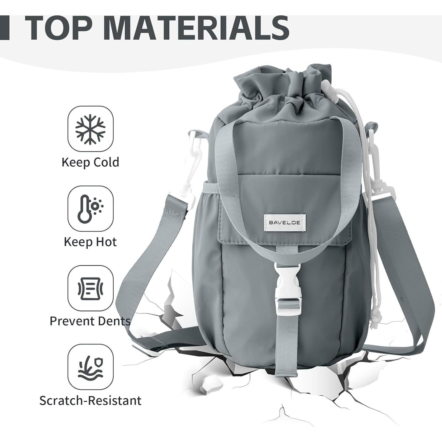 Soporte para Botellas de Agua BAVELOE 0.95L a 1.89L Gris