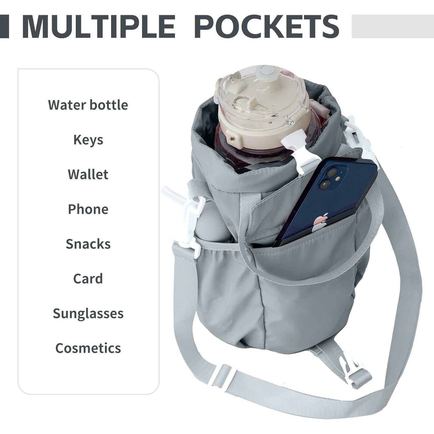 Soporte para Botellas de Agua BAVELOE 0.95L a 1.89L Gris