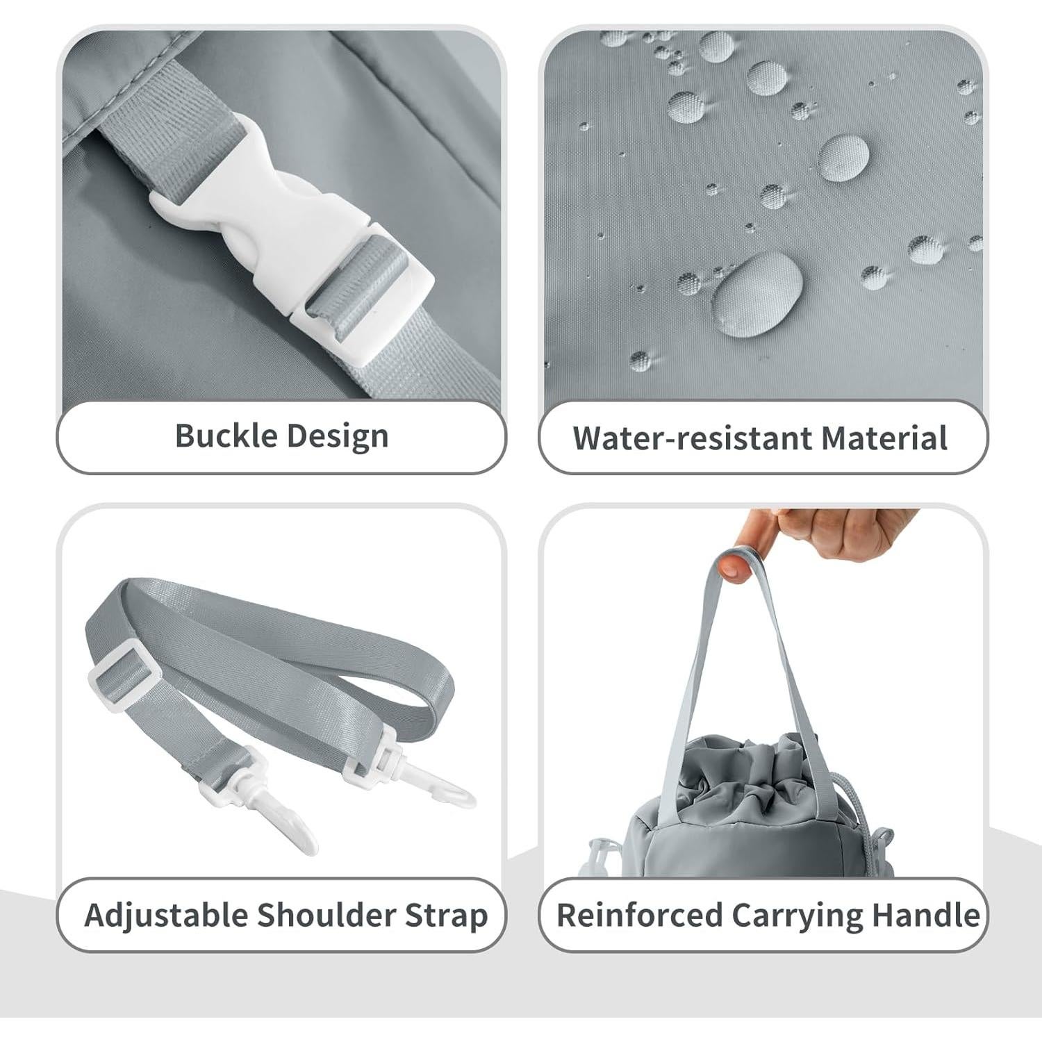 Soporte para Botellas de Agua BAVELOE 0.95L a 1.89L Gris