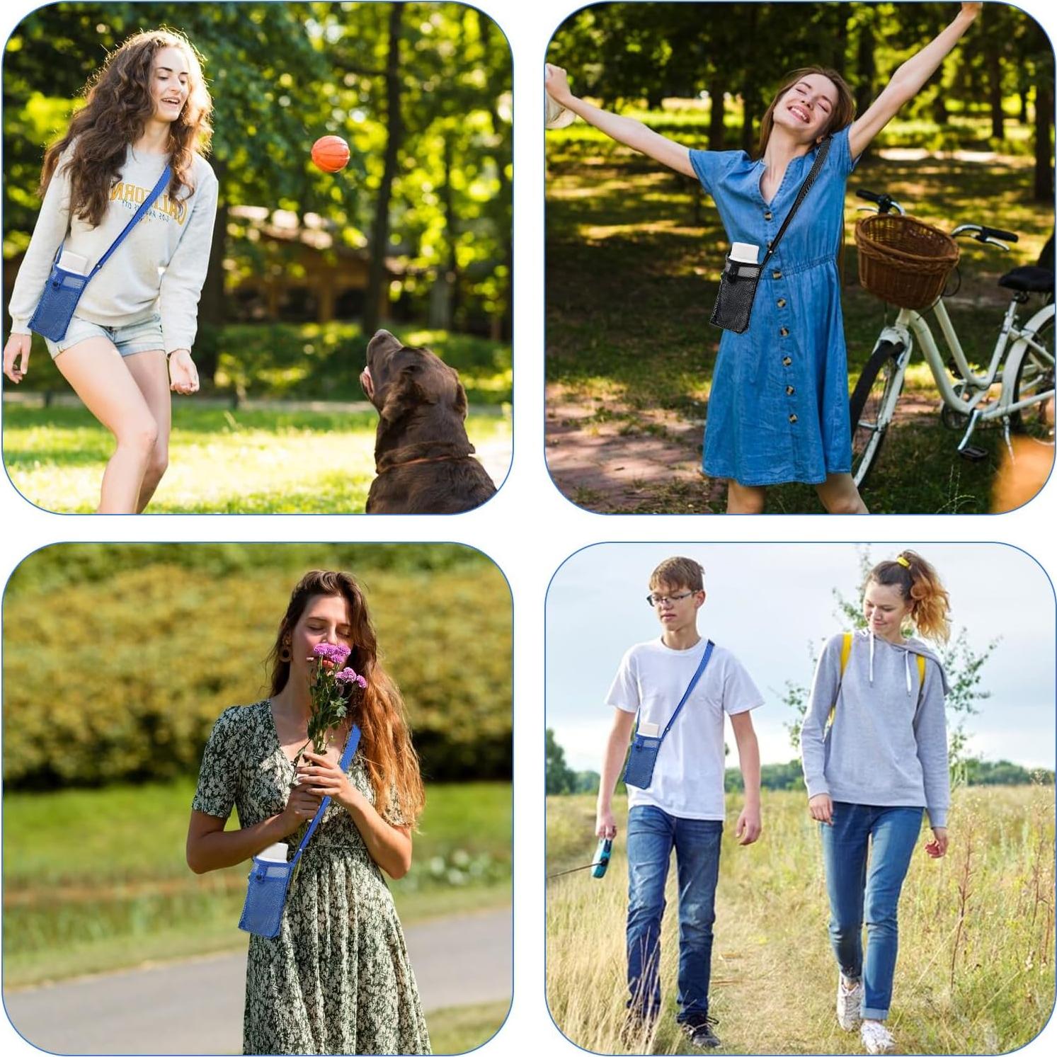 Portabotellas de Agua Ptwola 3 Piezas con Correa Ajustable