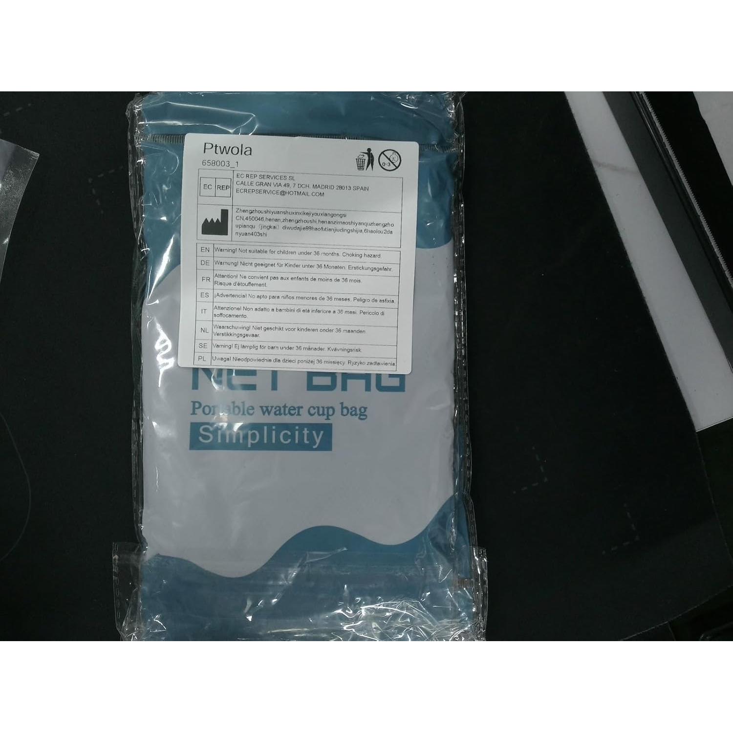 Portabotellas de Agua Ptwola 3 Piezas con Correa Ajustable