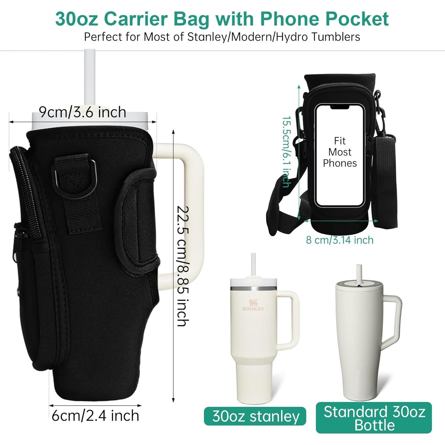 Bolsa Portabotellas de Agua Borcolo WBH001 para 30 oz