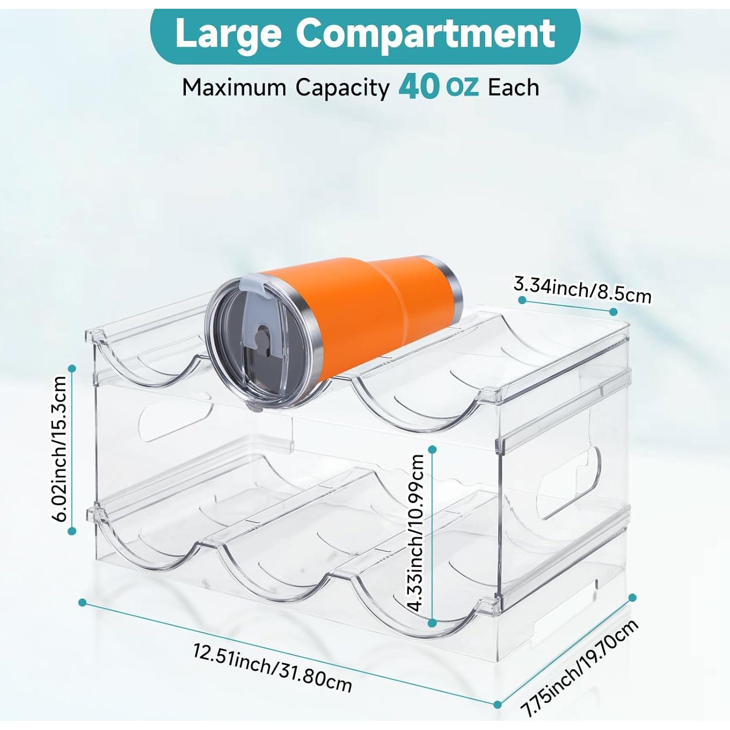 Organizador de Botellas de Agua Damomo 40 oz Apilable 2 Paquete