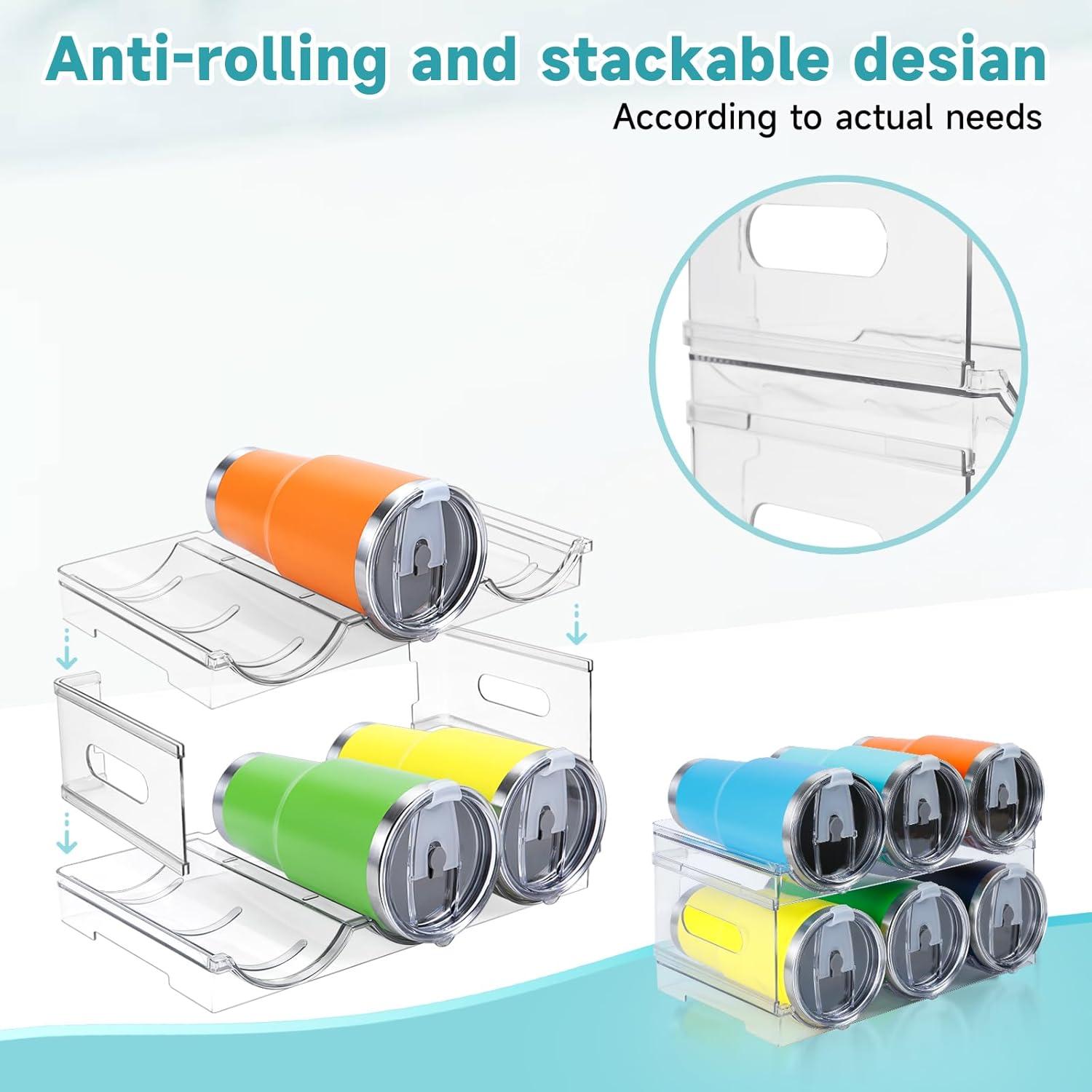 Organizador de Botellas de Agua Damomo 40 oz Apilable 2 Paquete