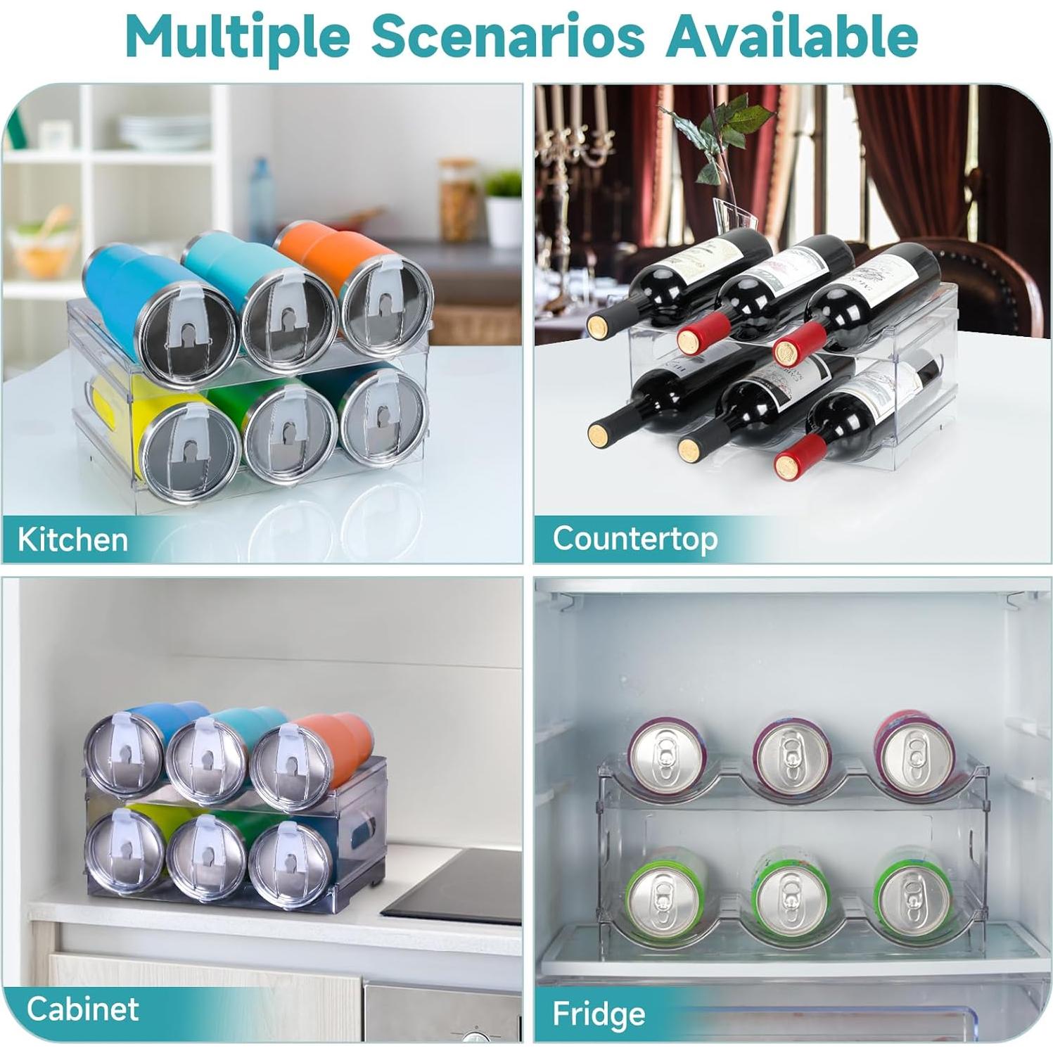 Organizador de Botellas de Agua Damomo 40 oz Apilable 2 Paquete