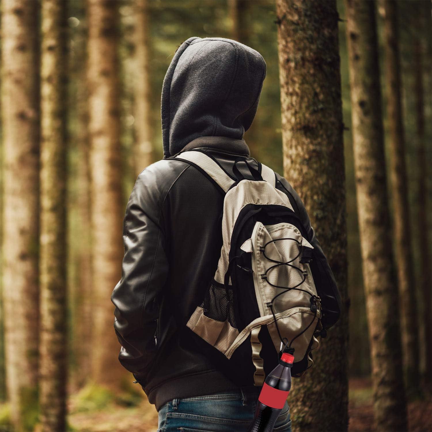 5 Porta Botellas de Agua Silicona Boao + 5 Clips Acero Inoxidable