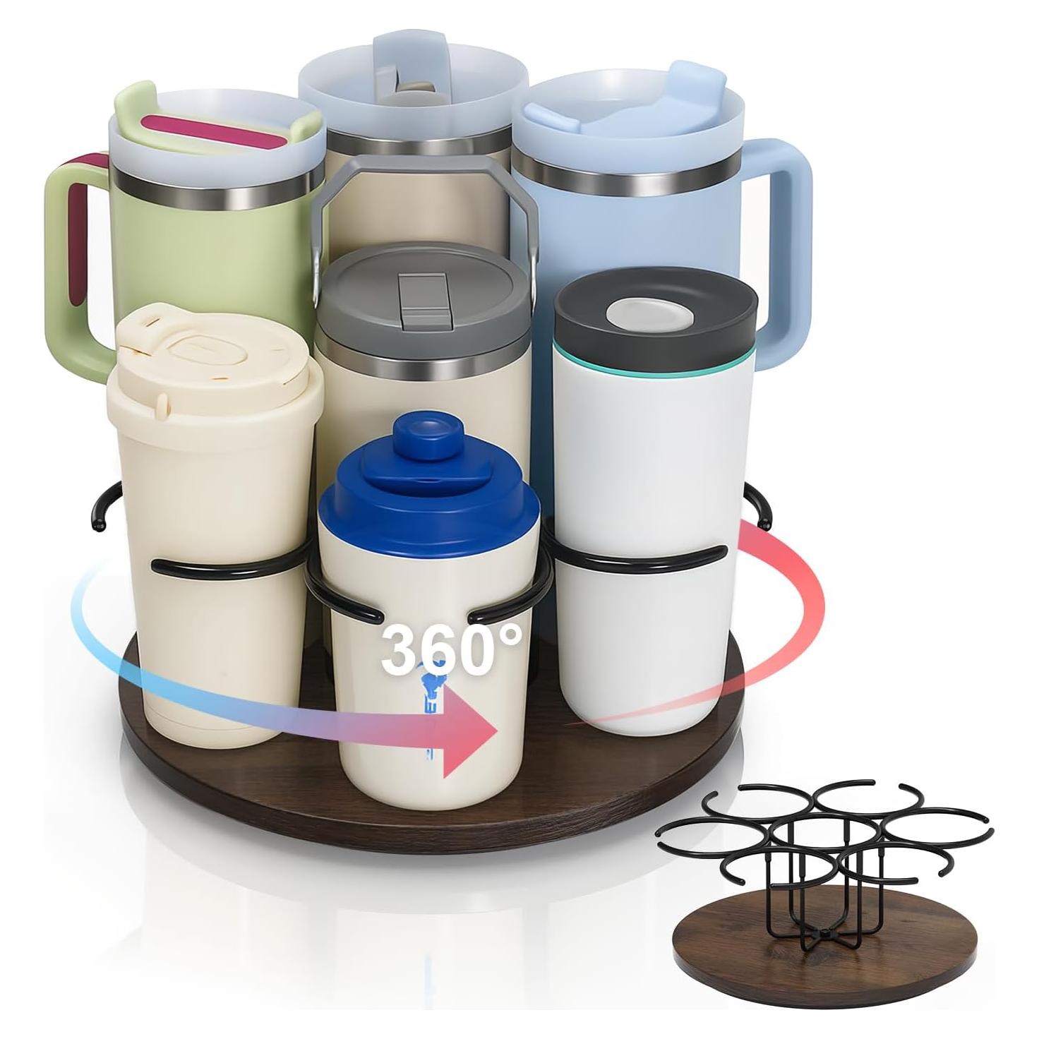 Soporte Giratorio KONE para Botellas de Agua 7 Ranuras