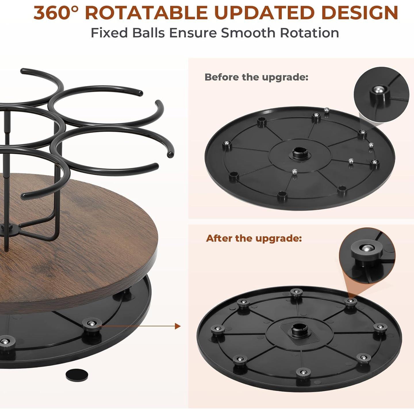 Soporte Giratorio KONE para Botellas de Agua 7 Ranuras
