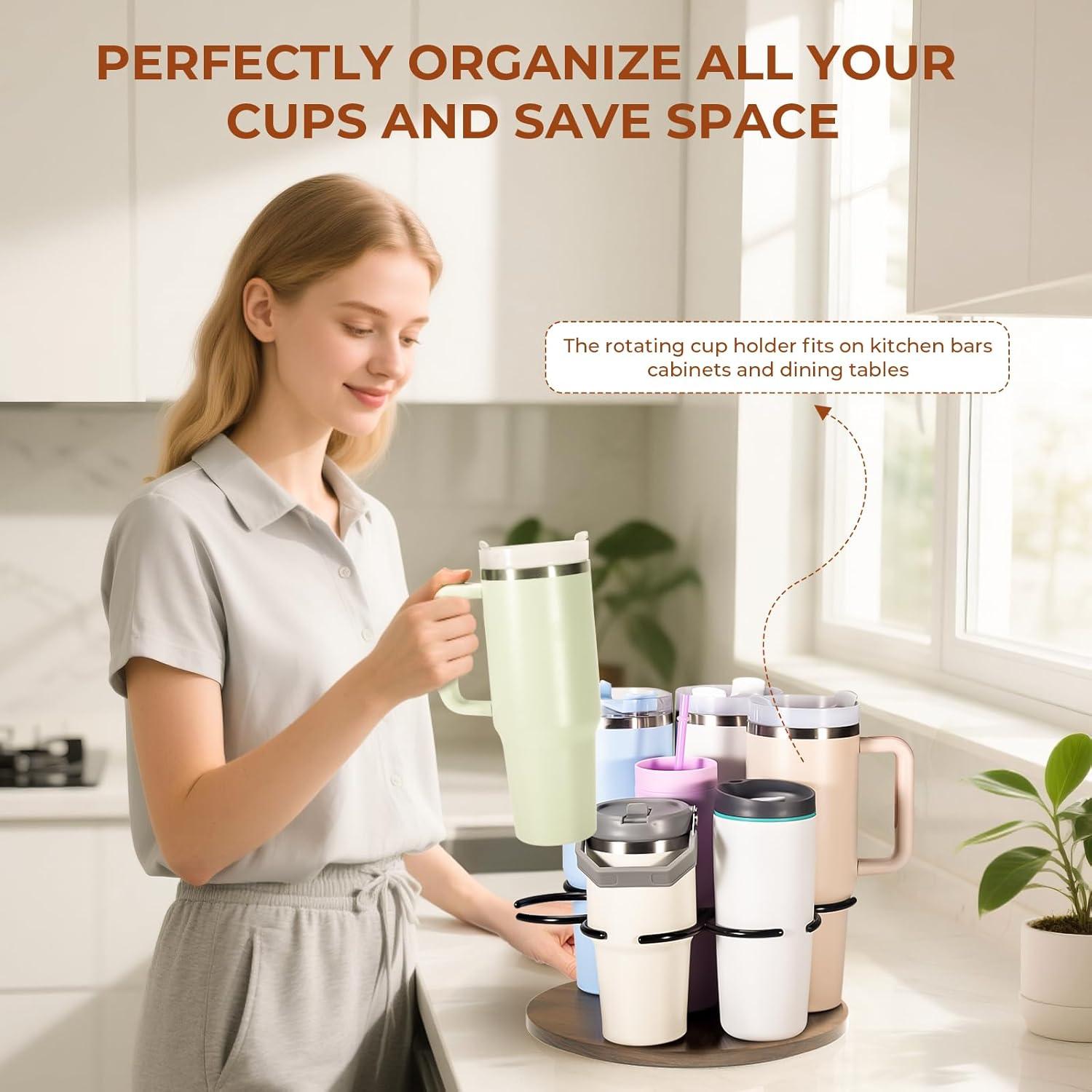 Soporte Giratorio KONE para Botellas de Agua 7 Ranuras